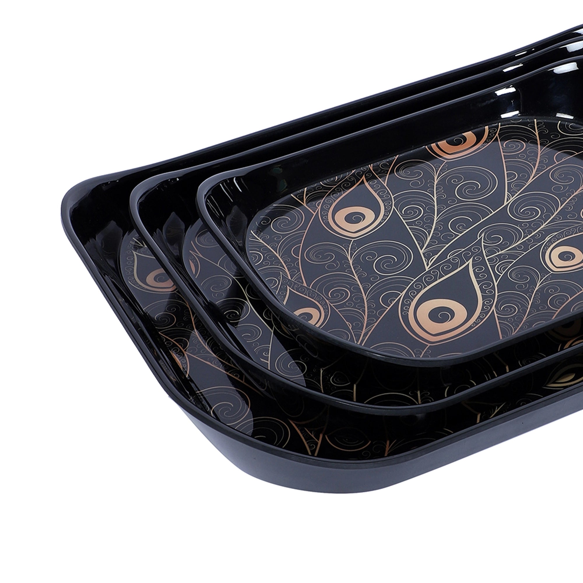 Stehlen Set of 3 Era tray, Pure melamine, FEATHER