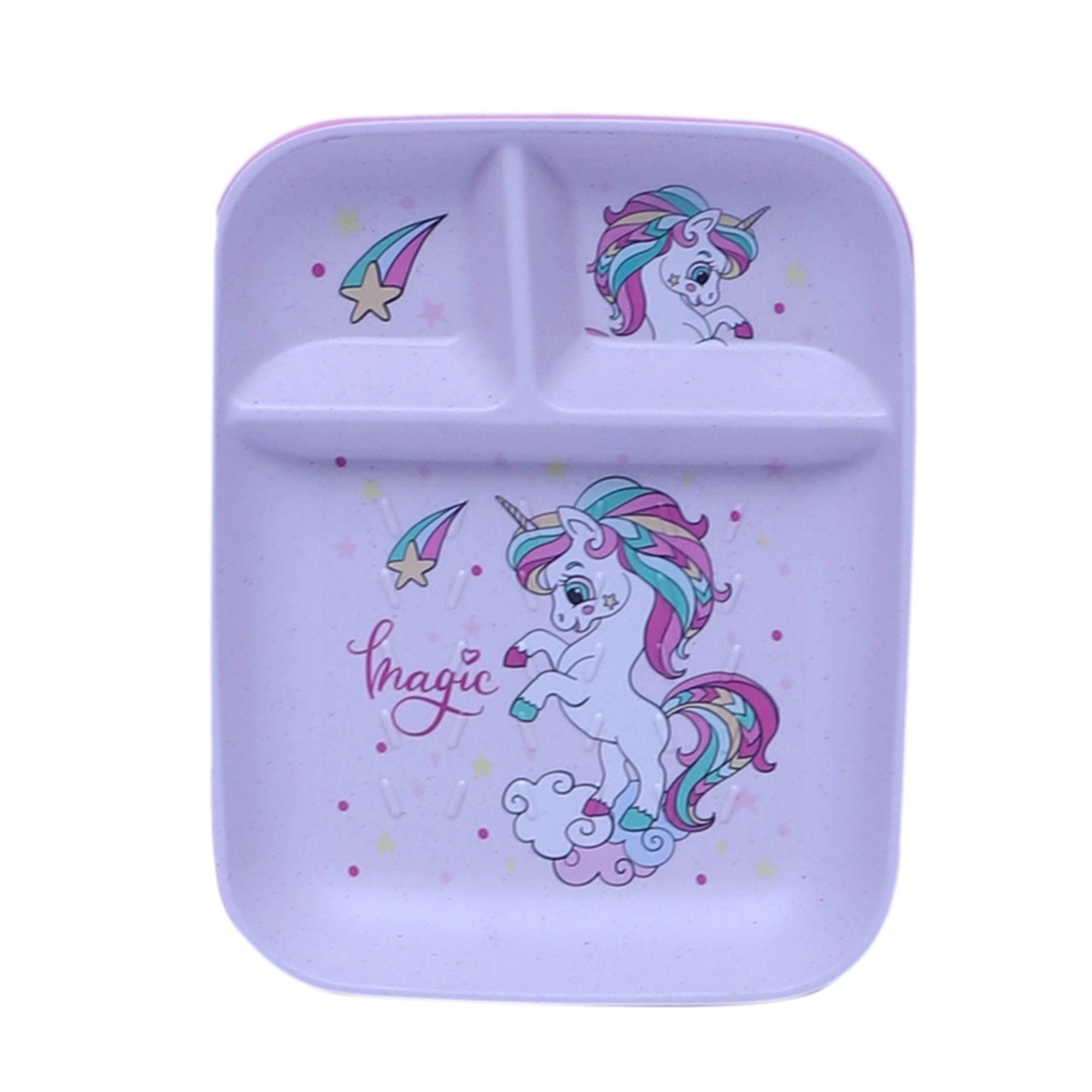 Stehlen kids toast plate, Pure melamine, DANCING SEA HORSE