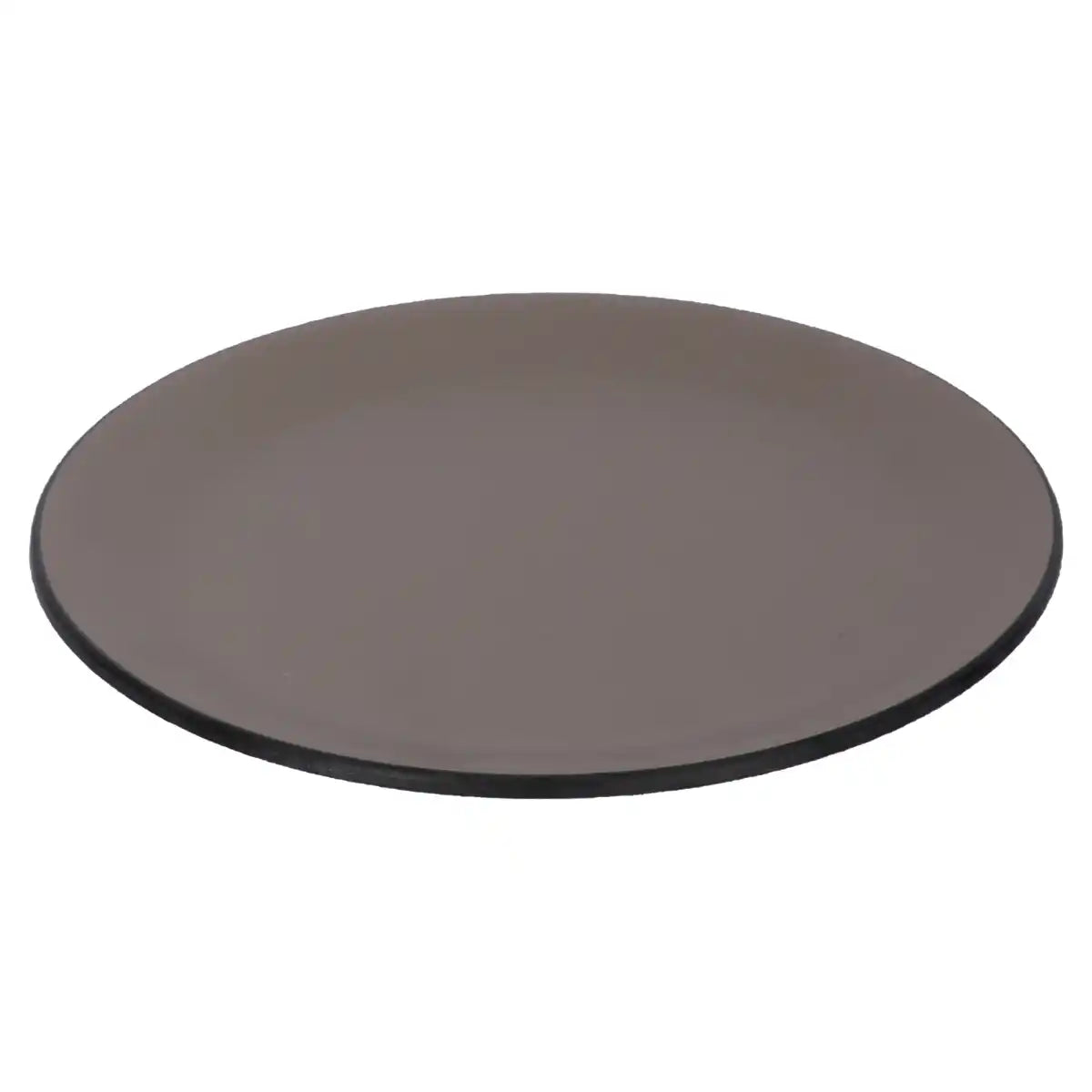 Dual Brown Melamine Dinner Plate Set of 6 | 7.5