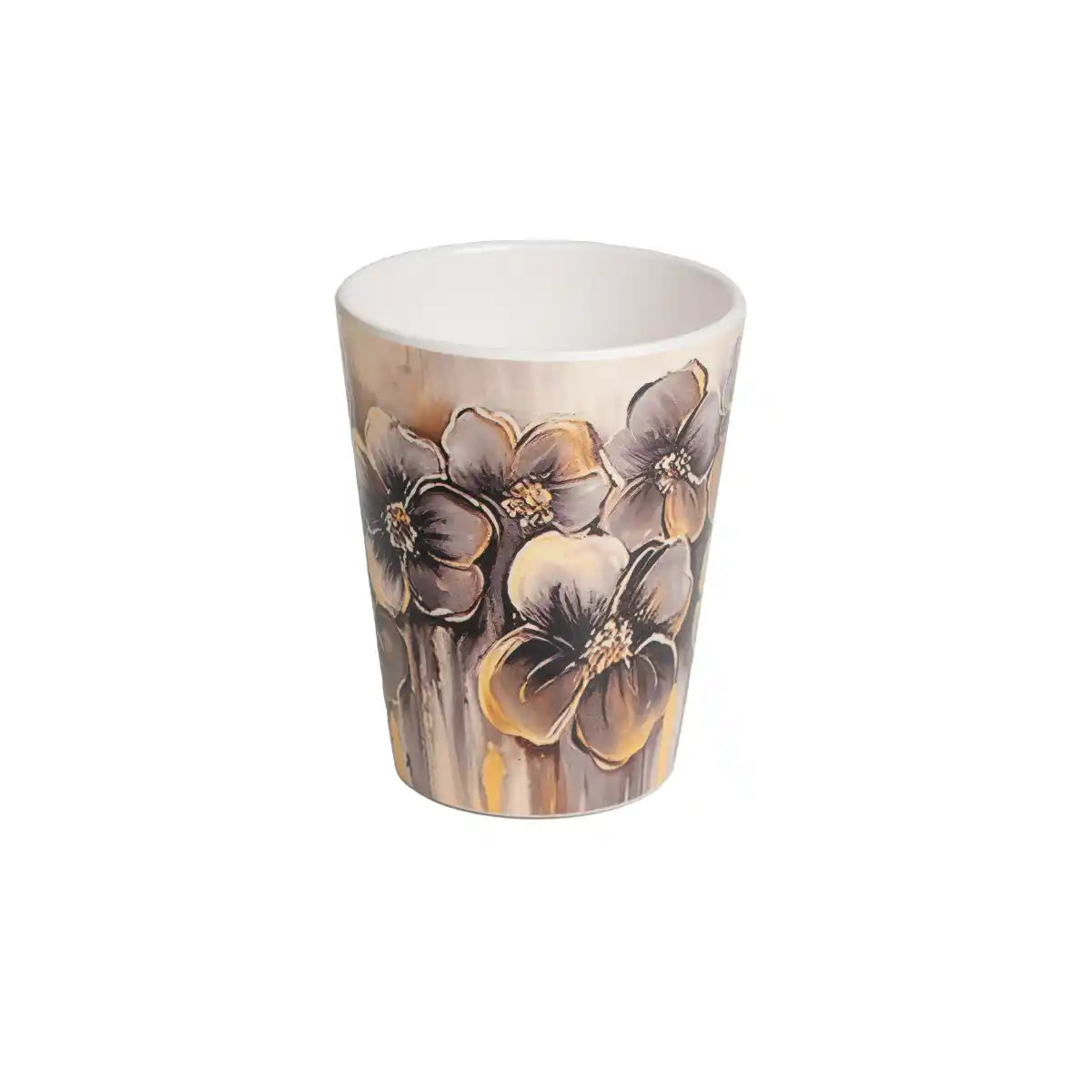 Round Melamine Golden Petal Mug | Mugs & Tumblers Series – 100% Food Safe