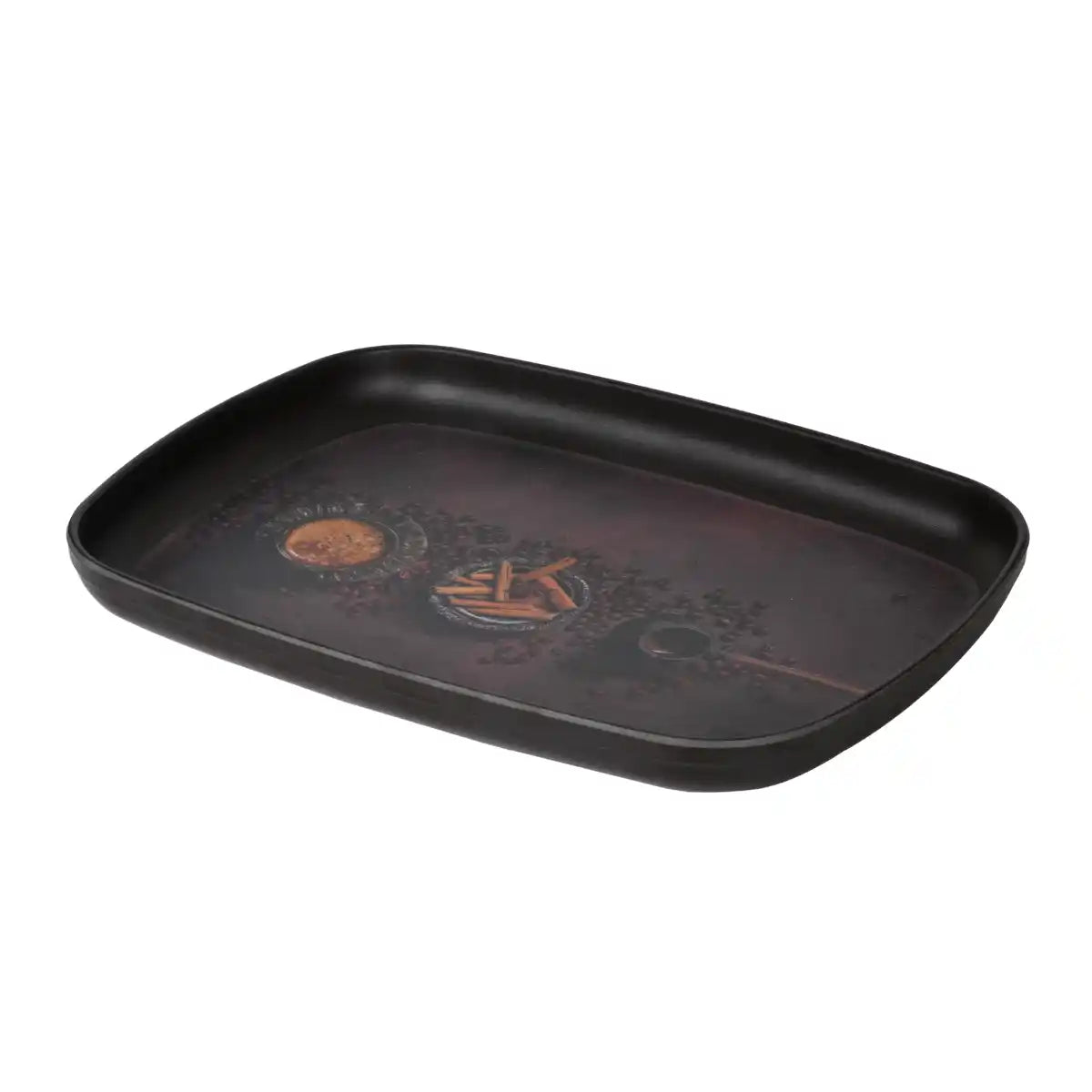Mocha Muse Melamine Comfort Tray Set | 3-Piece Serving Collection