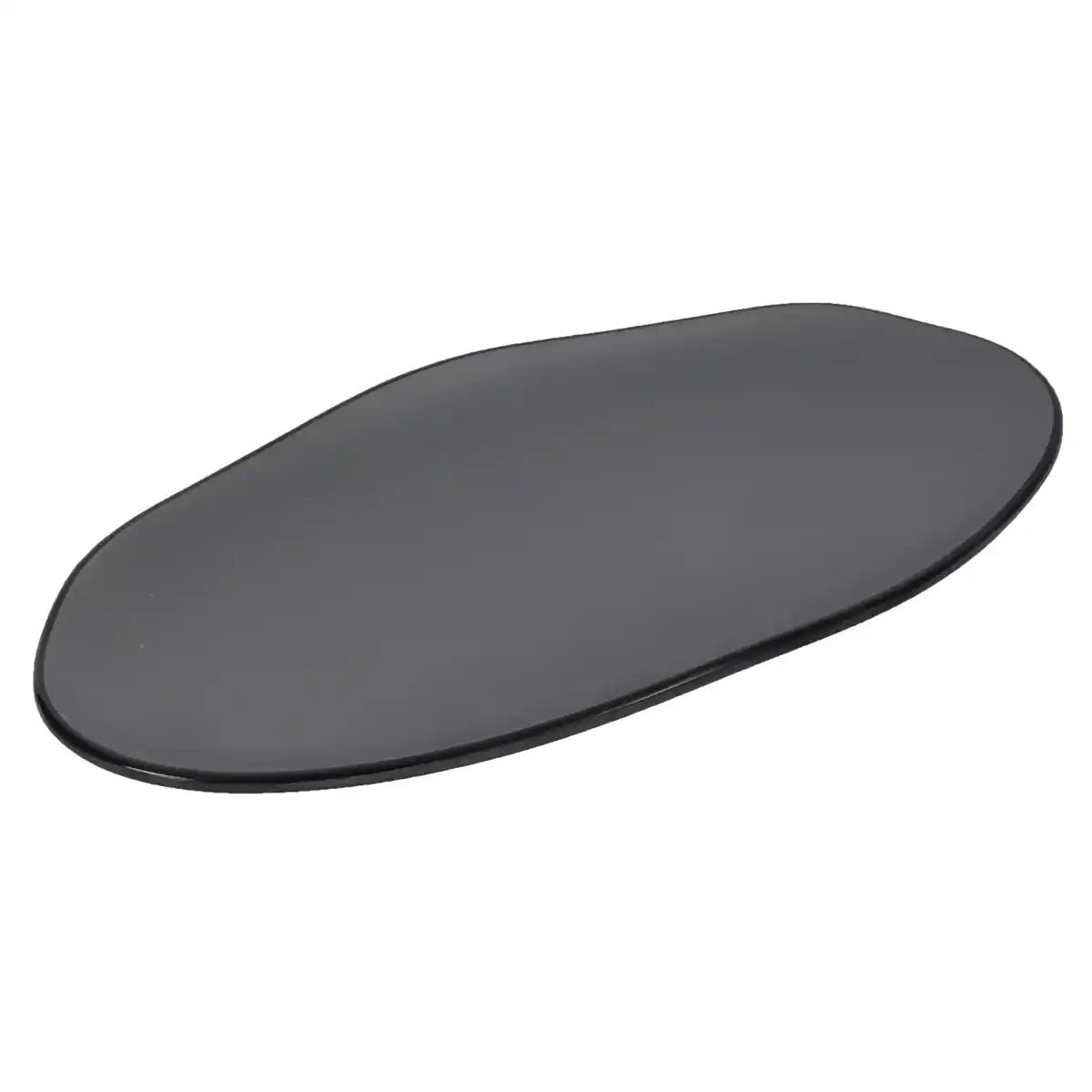 Dual Gray Melamine Platter | 14.5