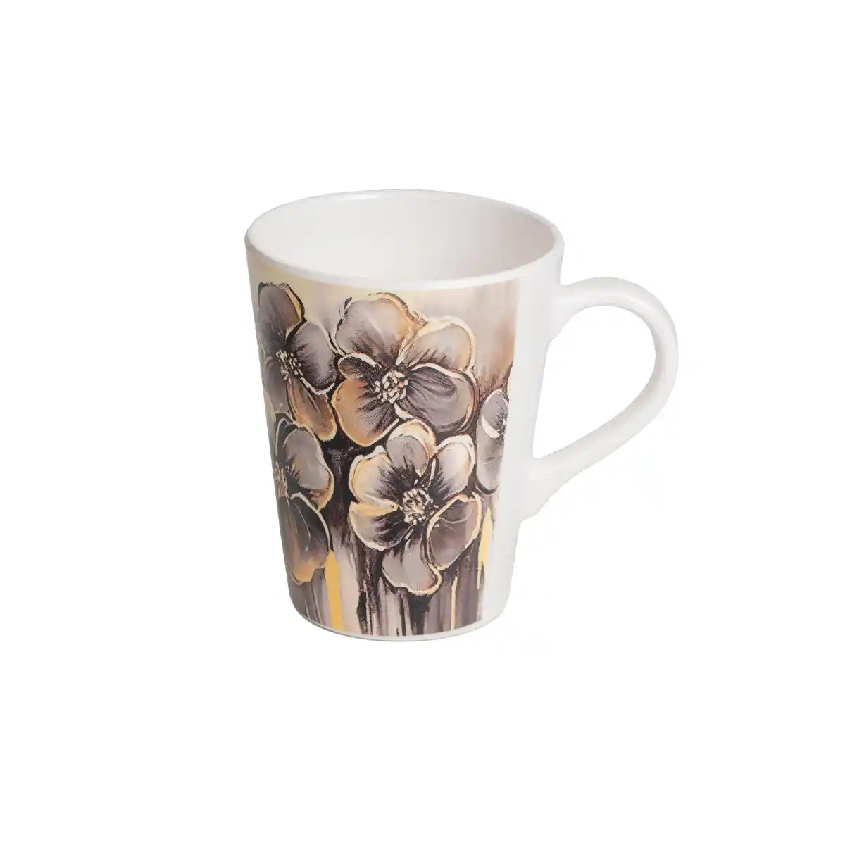 Round Melamine Golden Petal Mug | Mugs & Tumblers Series – 100% Food Safe