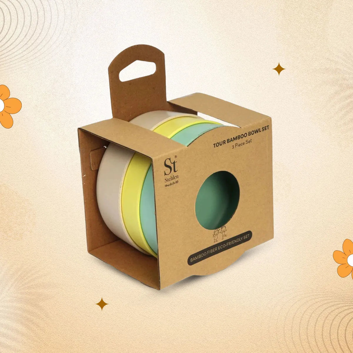 Stehlen Kids Dinnerware Bowl Set- Assorted