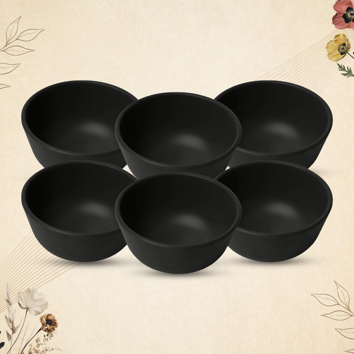 Stehlen Donna Hammered Dinnerware, Pure melamine,  Kitchen Set for home- Black