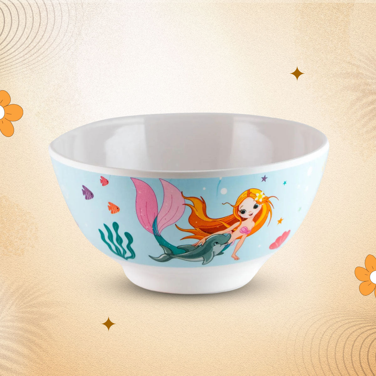 Stehlen Kids Dinnerware Bowl- Aqua Tales