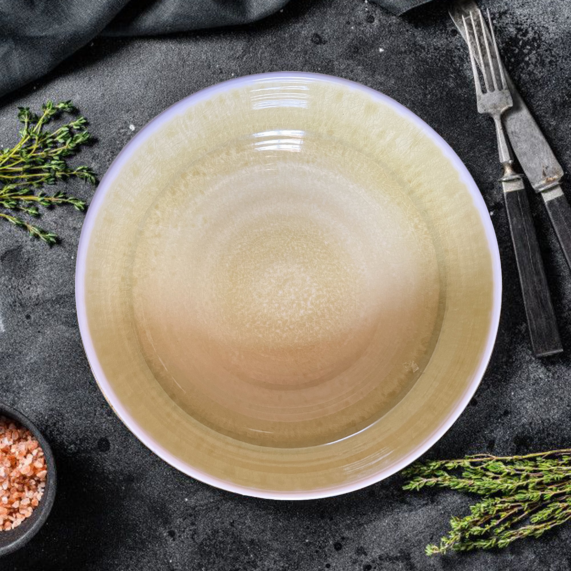 Stehlen 100% Pure melamine Ombre Dish Bowl- Lime