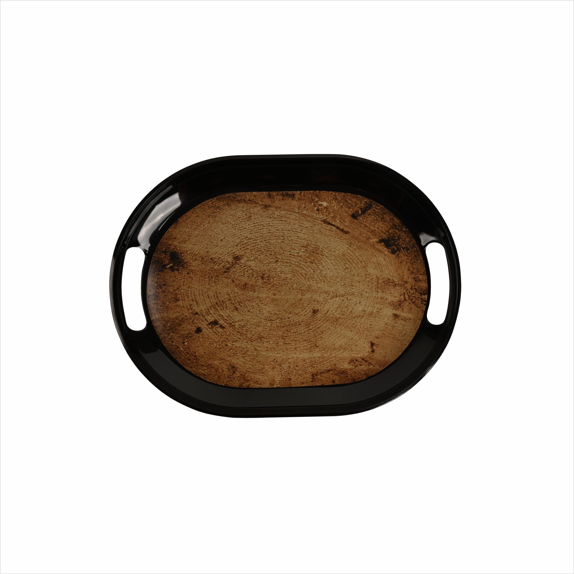 Stehlen 100% Pure melamine Slant Tray - Walnut Set of 3