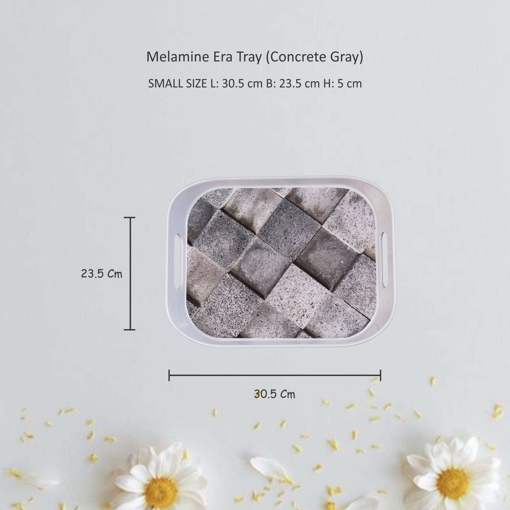 Stehlen 100% Pure melamine Era Tray - CONCRETE