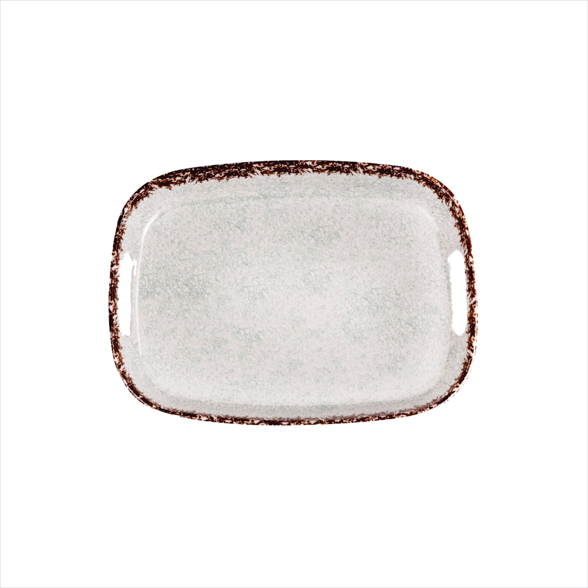 Stehlen 100% Pure melamine Handy Tray- Crackle Brown