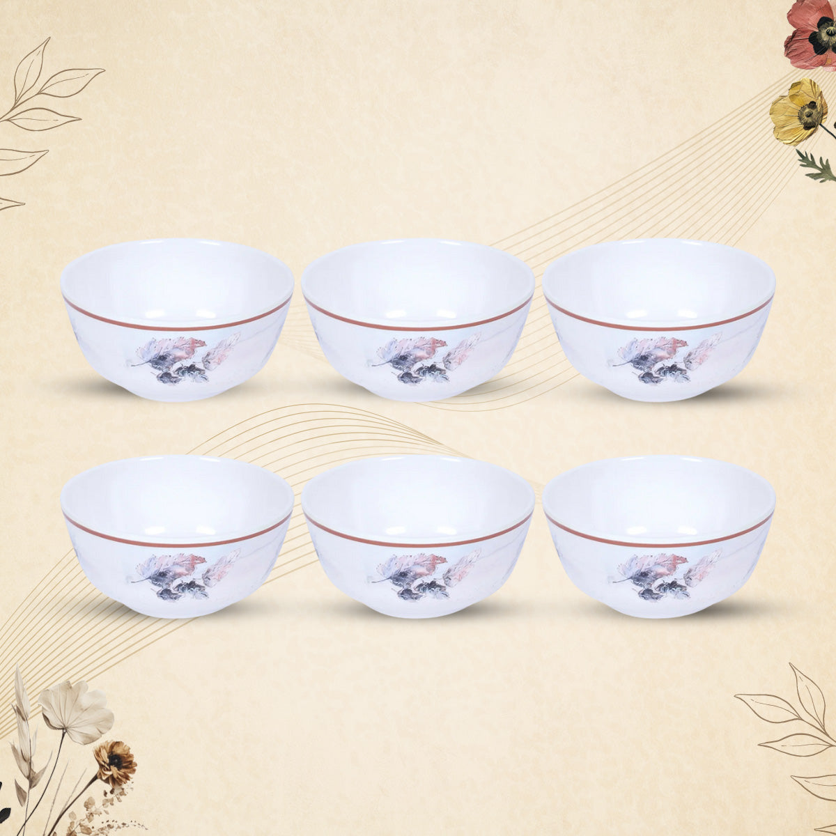 Stehlen Indian Round Dinnerware, Pure melamine, 6 Pcs Kitchen Set for home- MAPLE LEAF