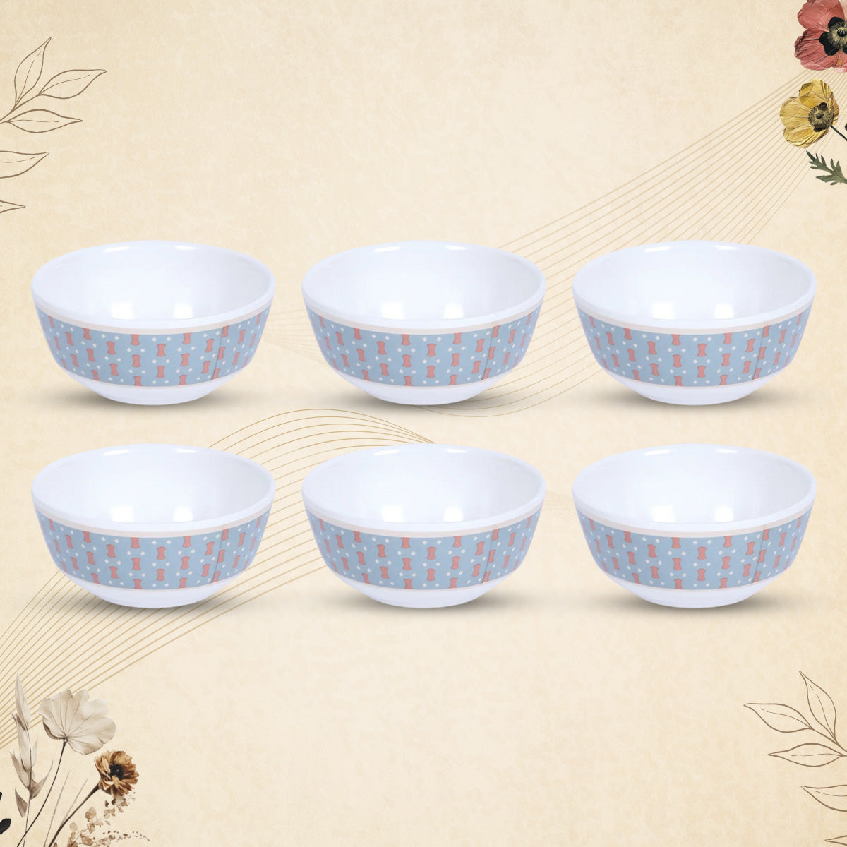 Stehlen Dinnerware, Pure melamine, Vintage, 6 Piece Vegetable Bowl, Kitchen Set for home- MERDIAN GRAY