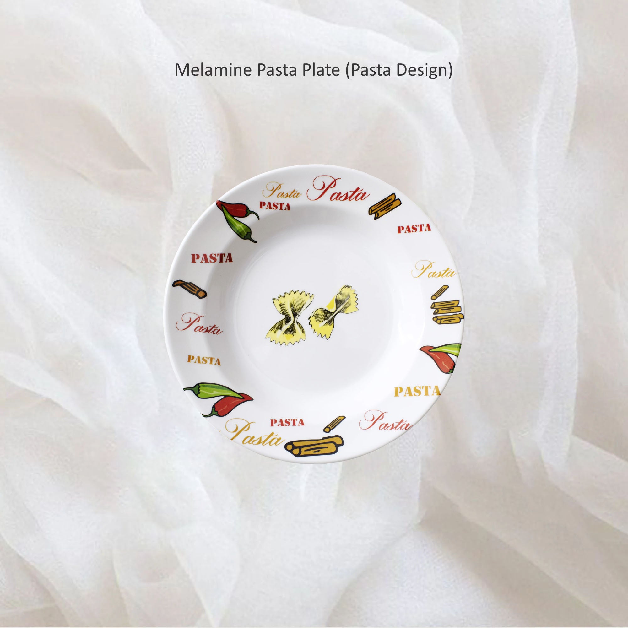 Stehlen 100% Pure melamine Pasta Plate- Pasta Design