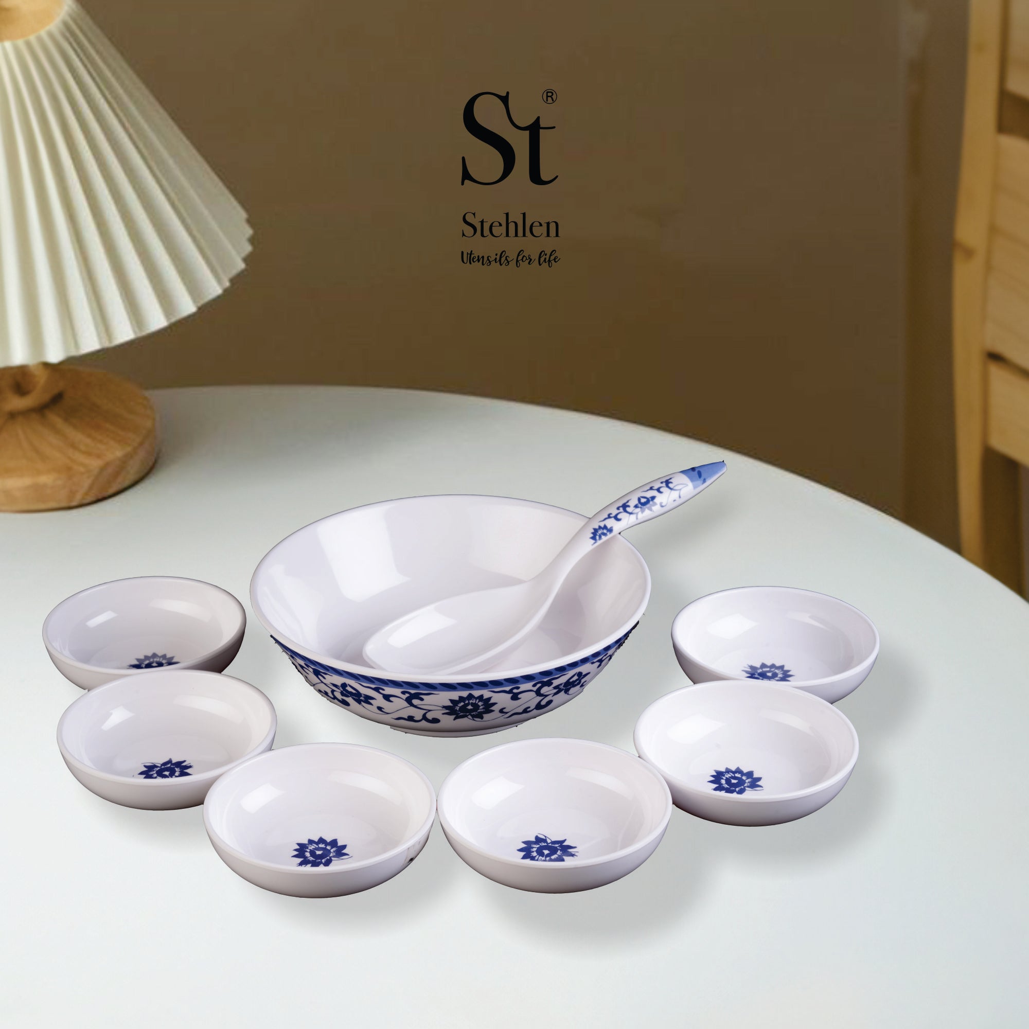 Stehlen 100% Pure melamine 8 pcs Pudding Set  - Moroccan