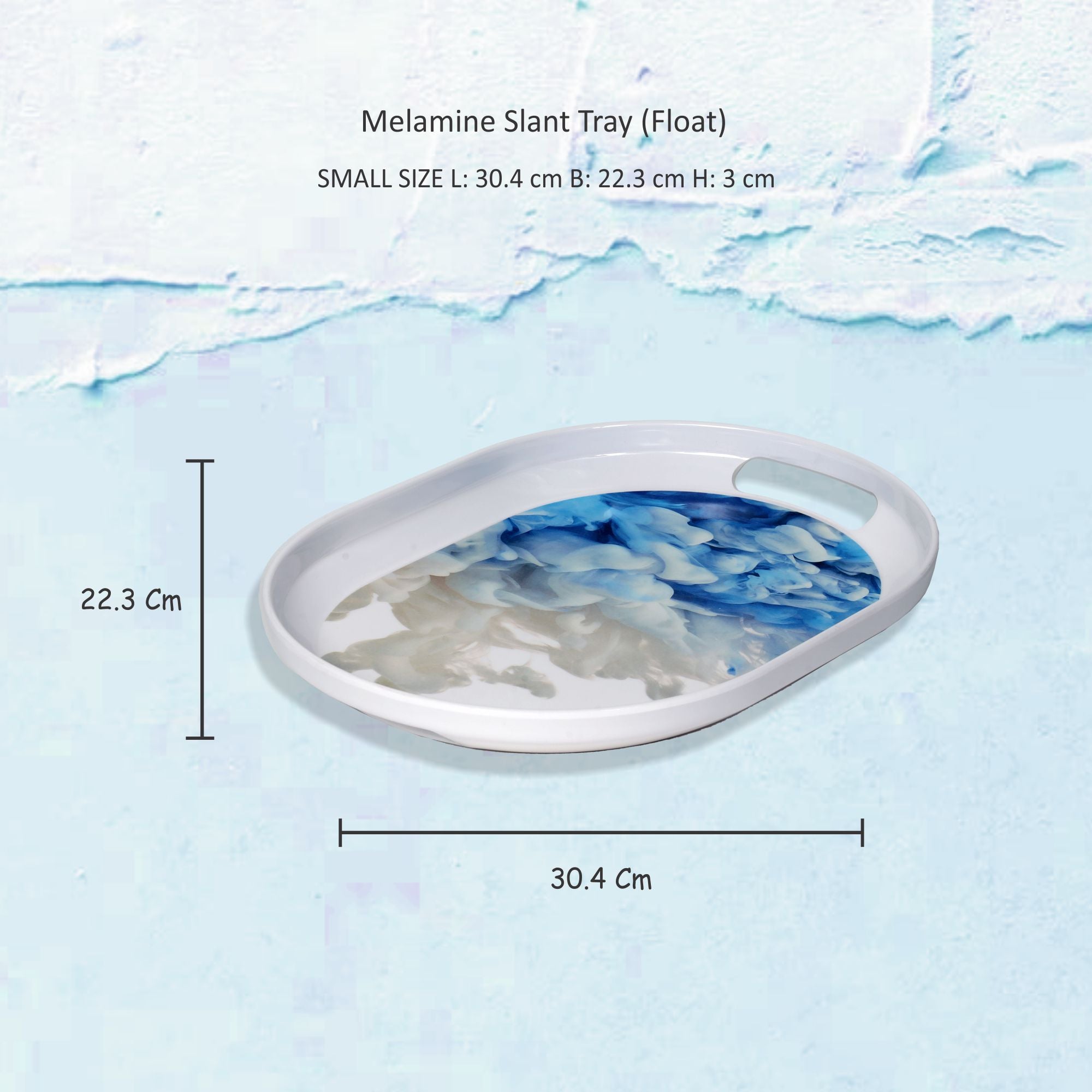 Stehlen 100% Pure melamine Slant Tray- Float