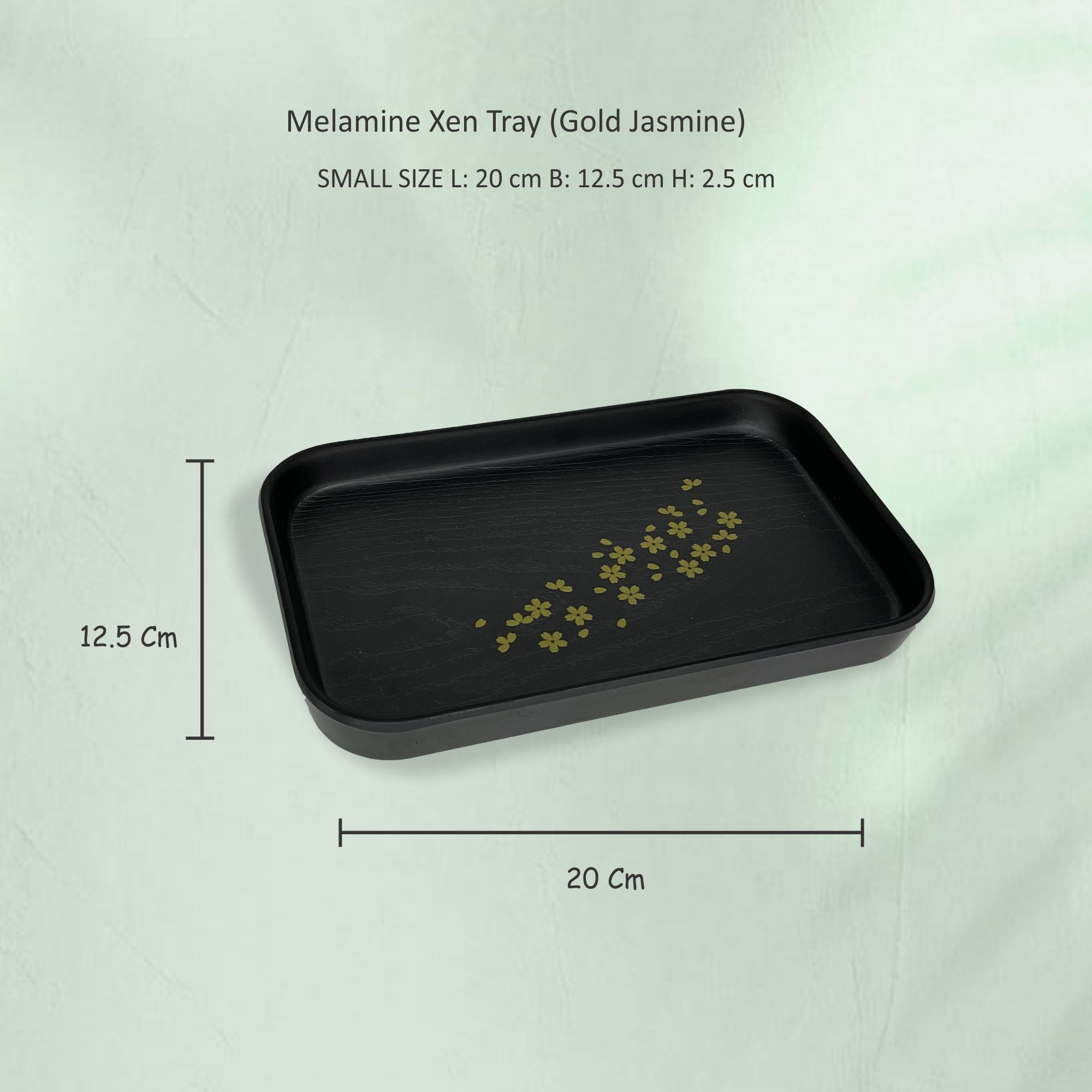 Stehlen 100% Pure melamine Xen Tray- Gold Jasmine