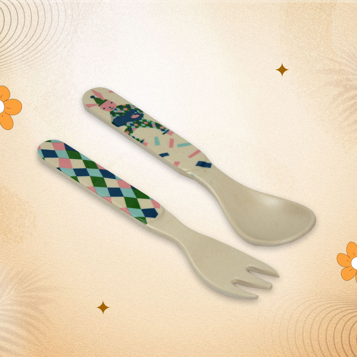 2-Piece Kids Feeding Set (Spoon and Fork)- Gala Land