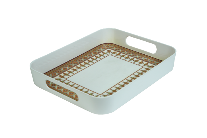 Stehlen 100% Pure melamine Block Tray - Paisley