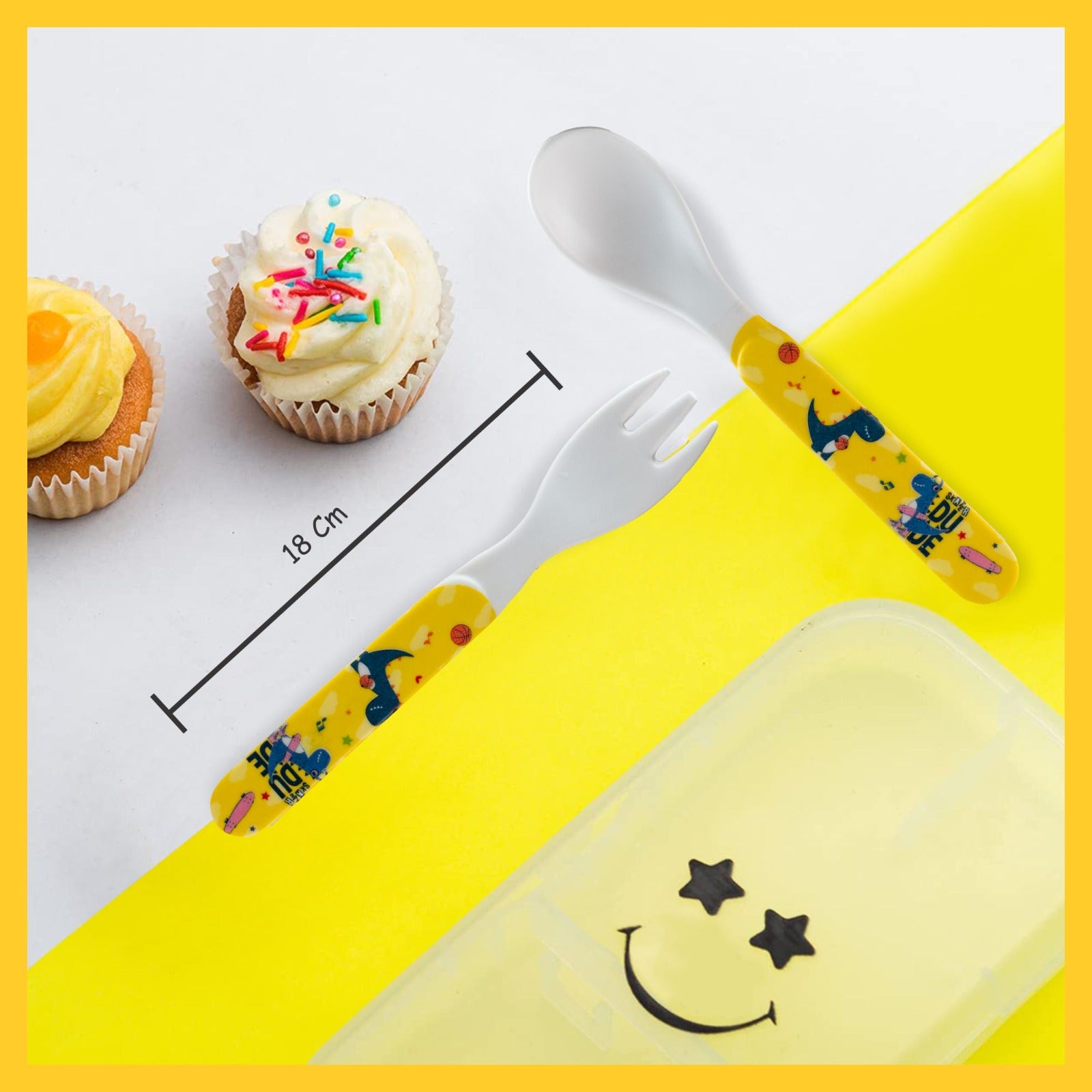 2-Piece Kids Feeding Set (Spoon and Fork) - Maria Mermaid