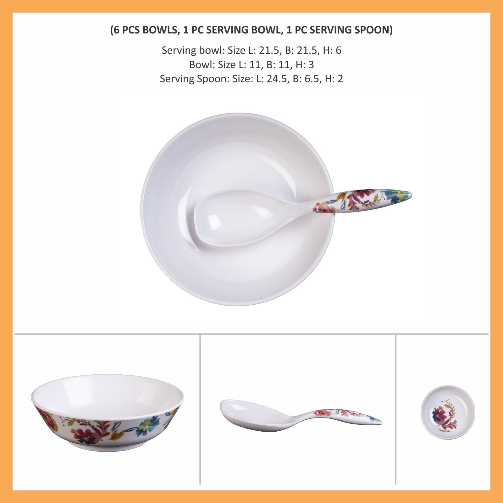 Stehlen 100% Pure melamine 8 pcs Pudding Set - Cluster