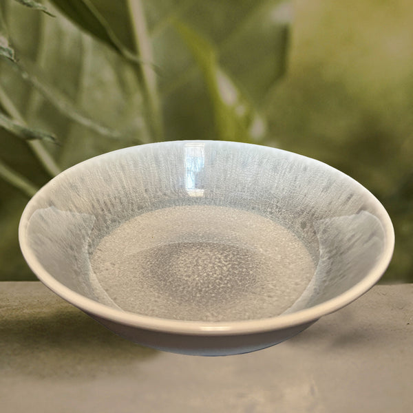 Stehlen 100% Pure melamine Ombre Dish Bowl, Dishwasher safe, FDA Approved, Heat resistant upto 140 degrees, Elegant, Durable, and Versatile for Every Occasion - Carbon Grey