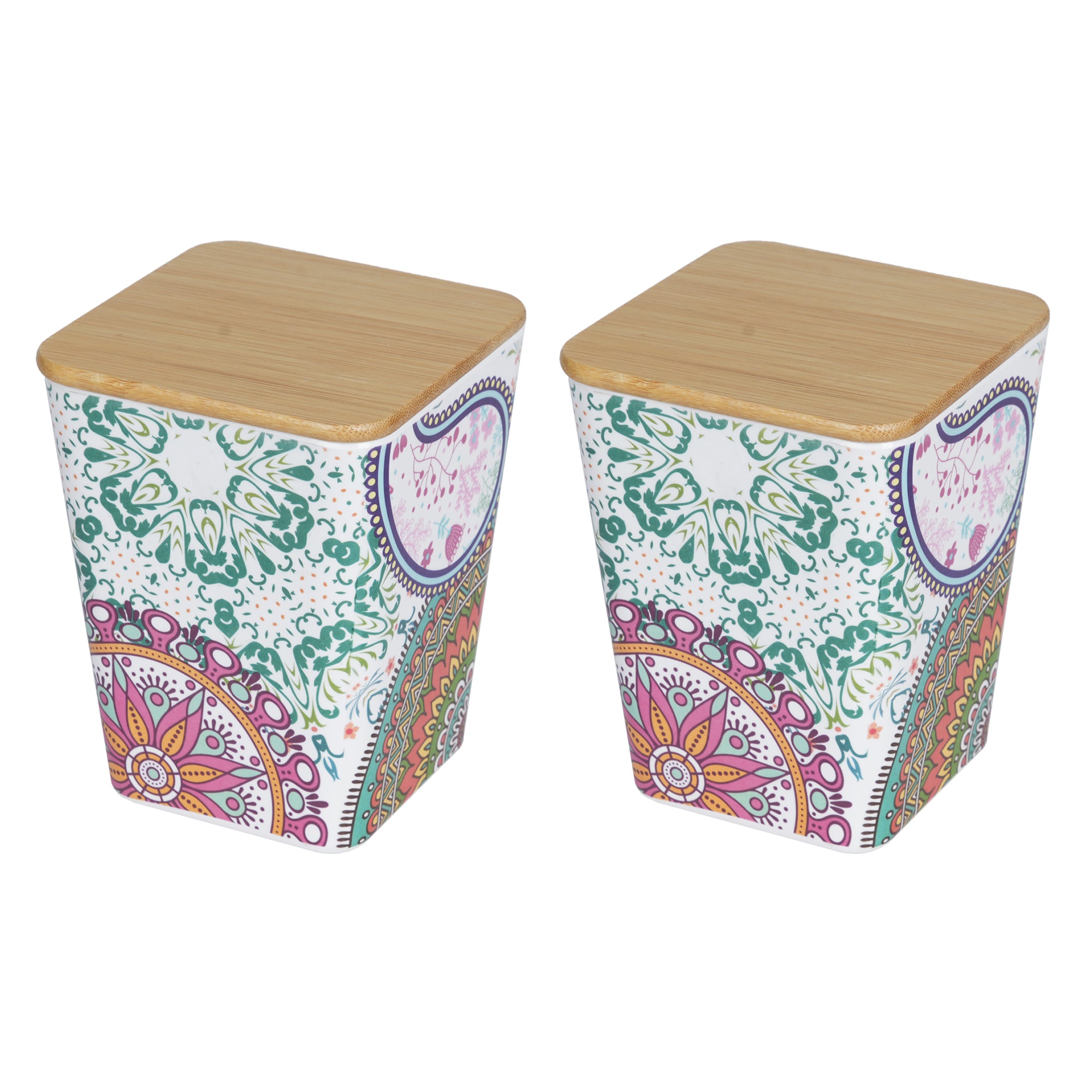 Stehlen 100% Pure melamine Wooden Jars- Ikkat