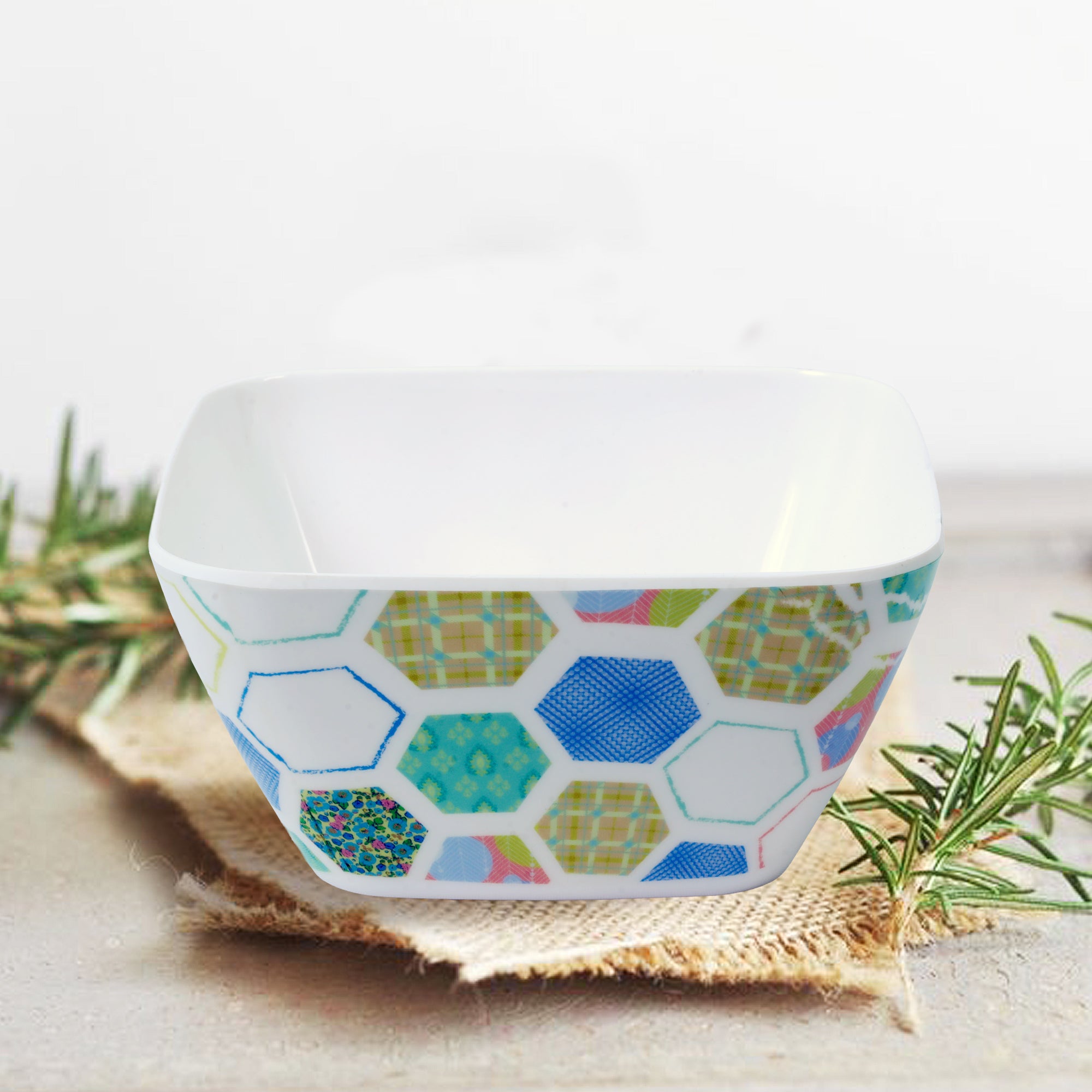 Stehlen 100% Pure melamine Square Maggie Bowl  - Hive