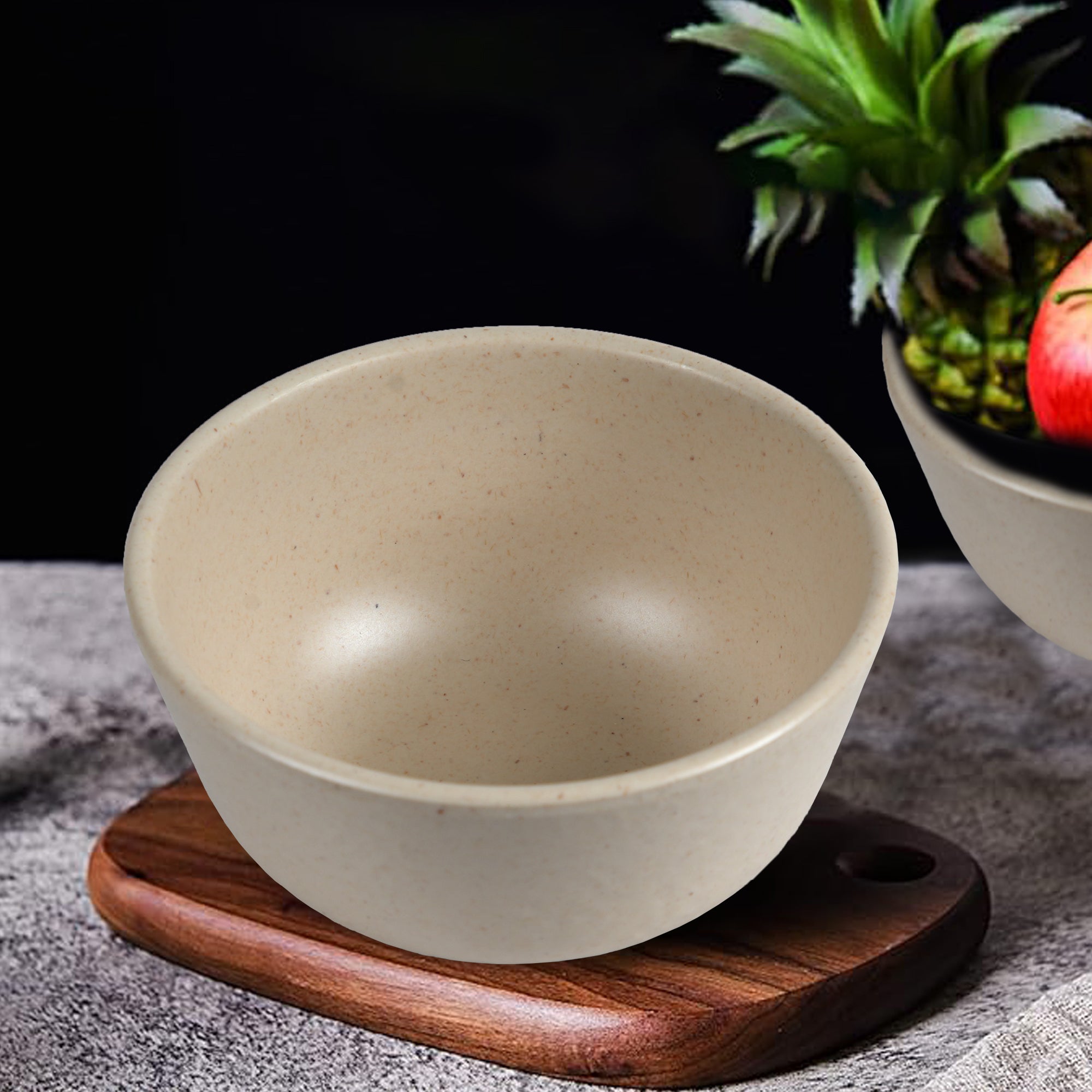 Stehlen Donna Hammered Dinnerware, Pure melamine, 6 Piece Vegetable Bowl, Melamine dinner set, Kitchen Set for home- Marble Dot