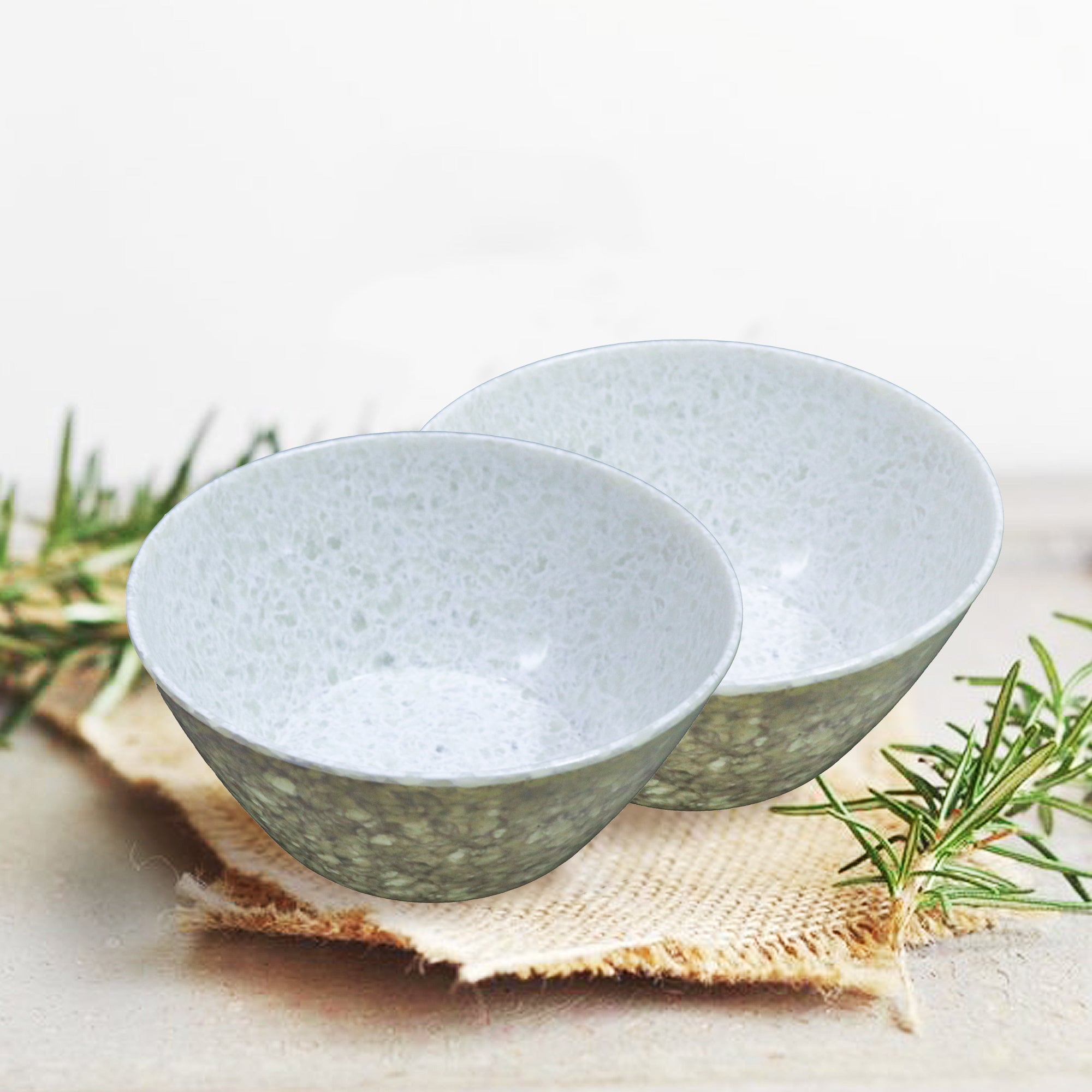 Stehlen 100% Pure melamine Round Maggie Bowl  - Pearl White