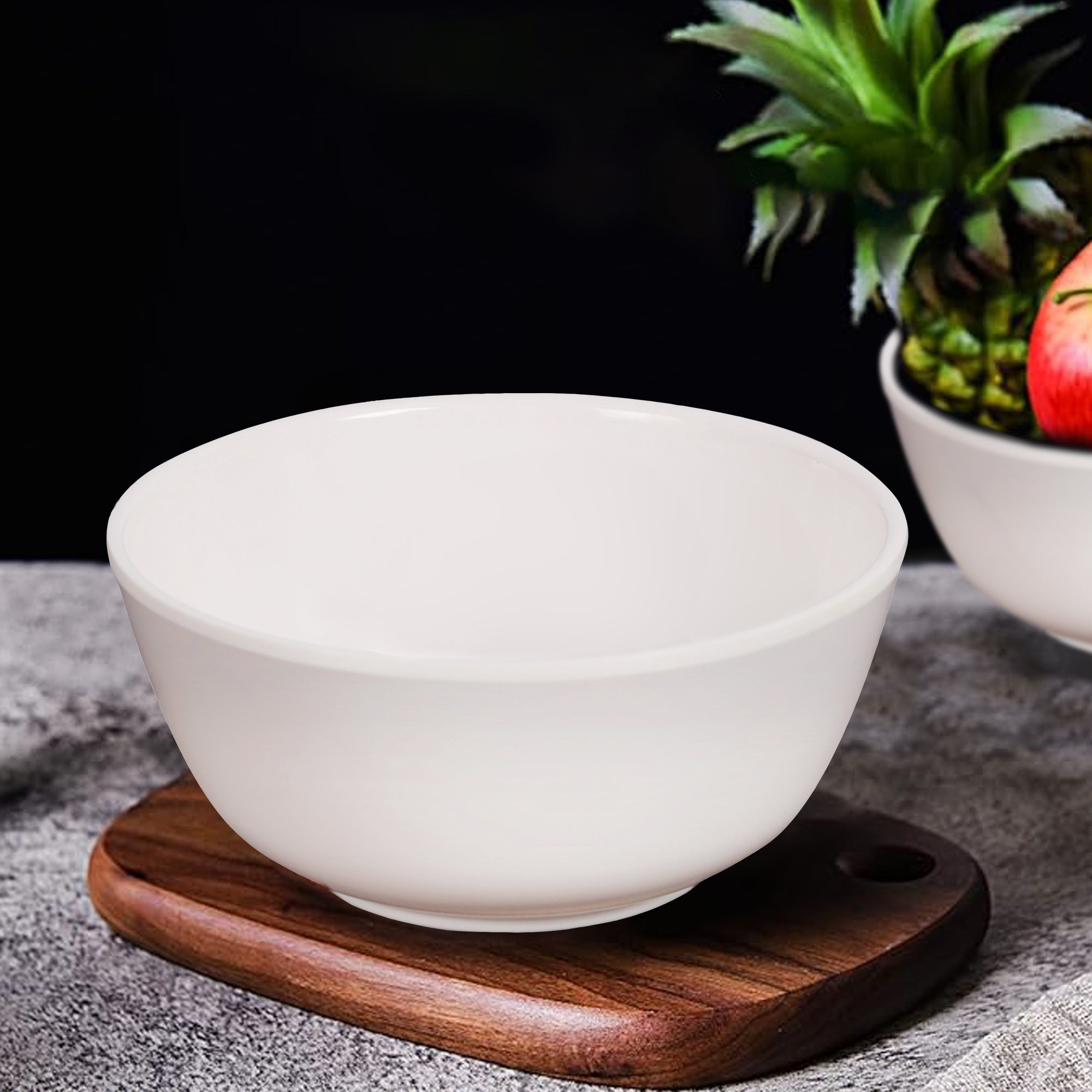 Stehlen Donna Hammered Dinnerware, Pure melamine, Kitchen Set for home- White