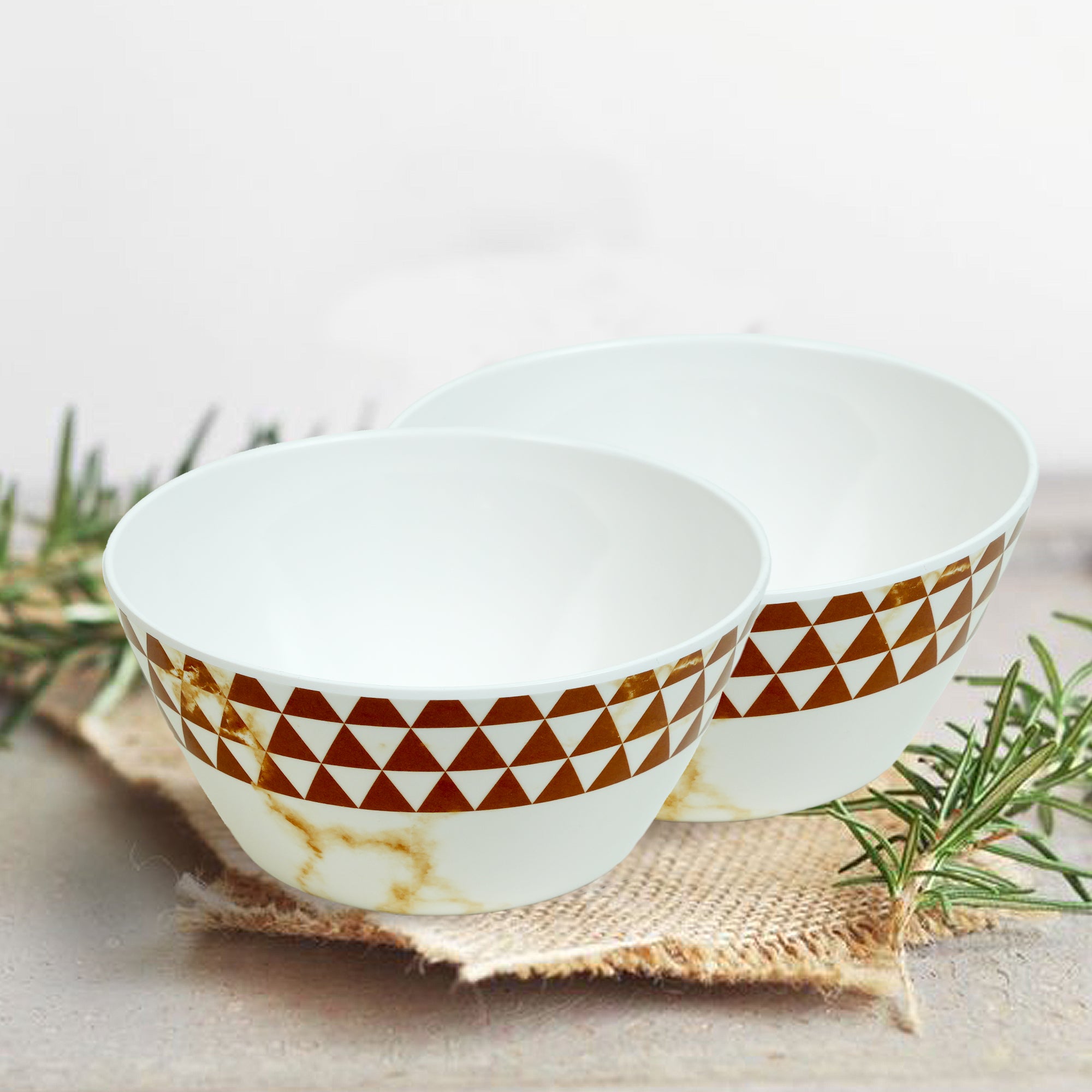 Stehlen 100% Pure melamine Round Maggie Bowl  - Trio Blonde