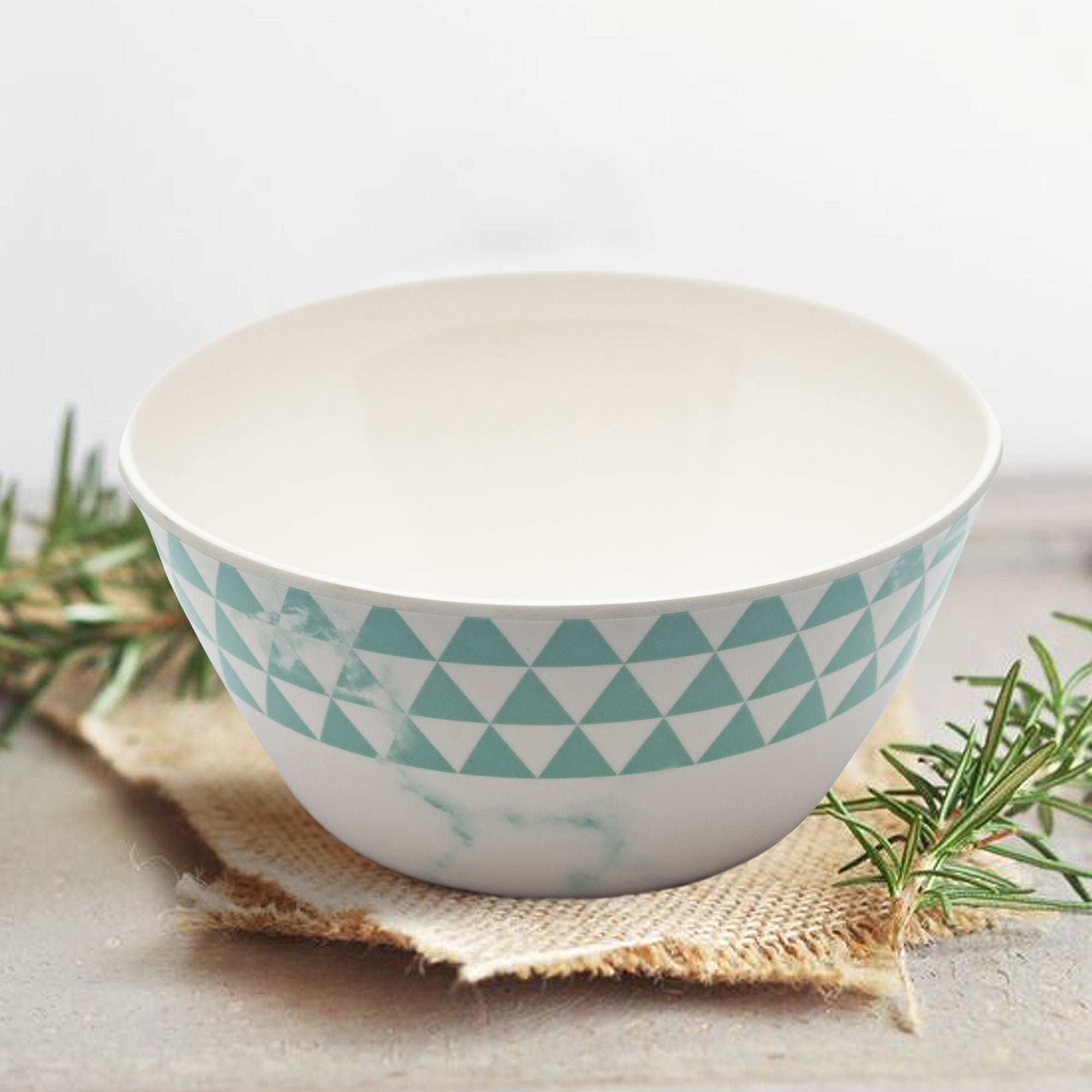 Stehlen 100% Pure melamine Round Maggie Bowl - Trio Aqua