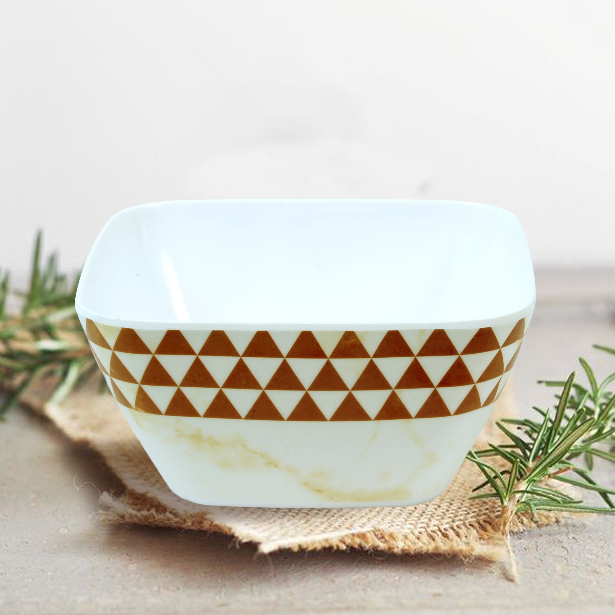 Stehlen 100% Pure melamine Square Maggie Bowl - Trio Blonde