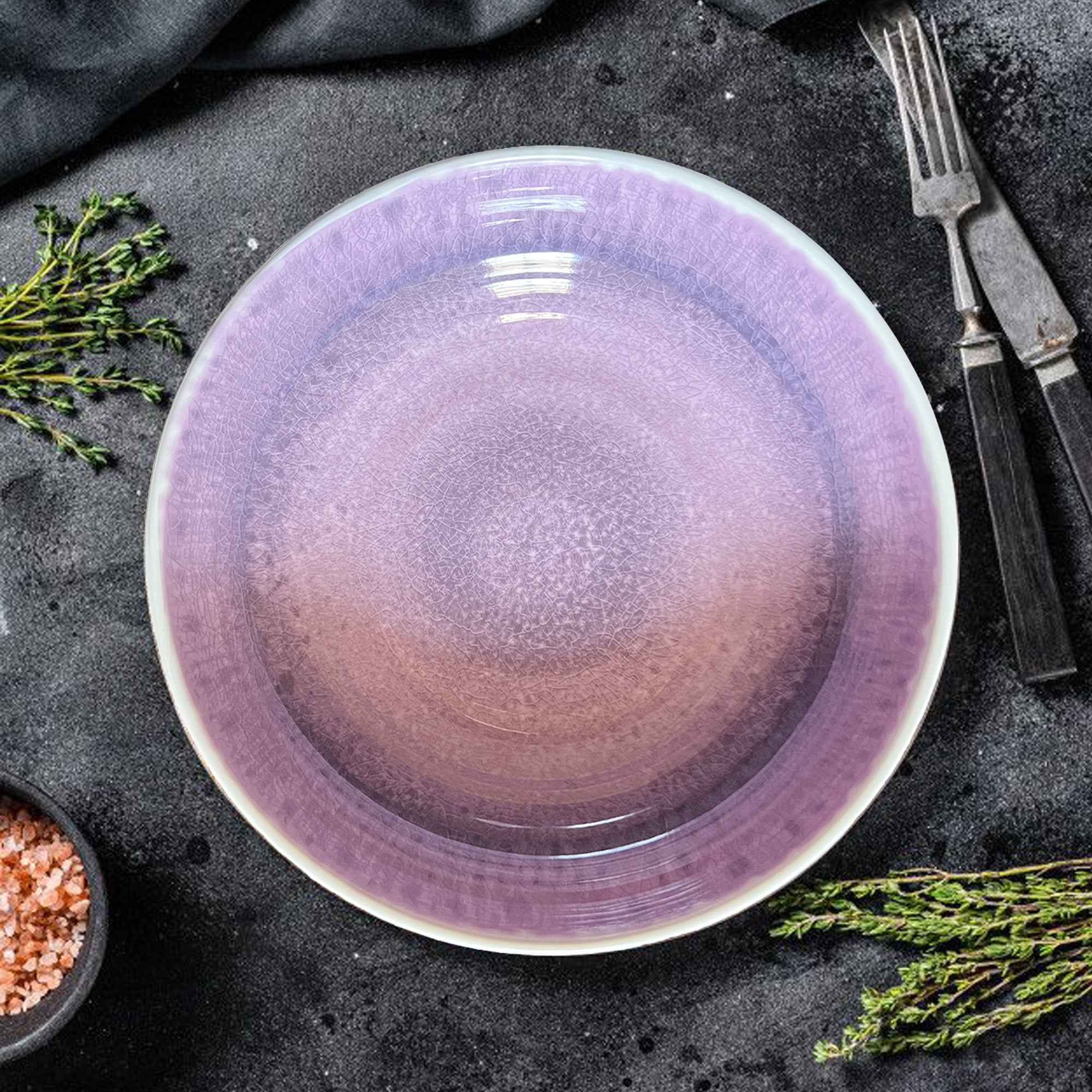 Stehlen 100% Pure melamine Ombre Multipurpose Bowl- Purple