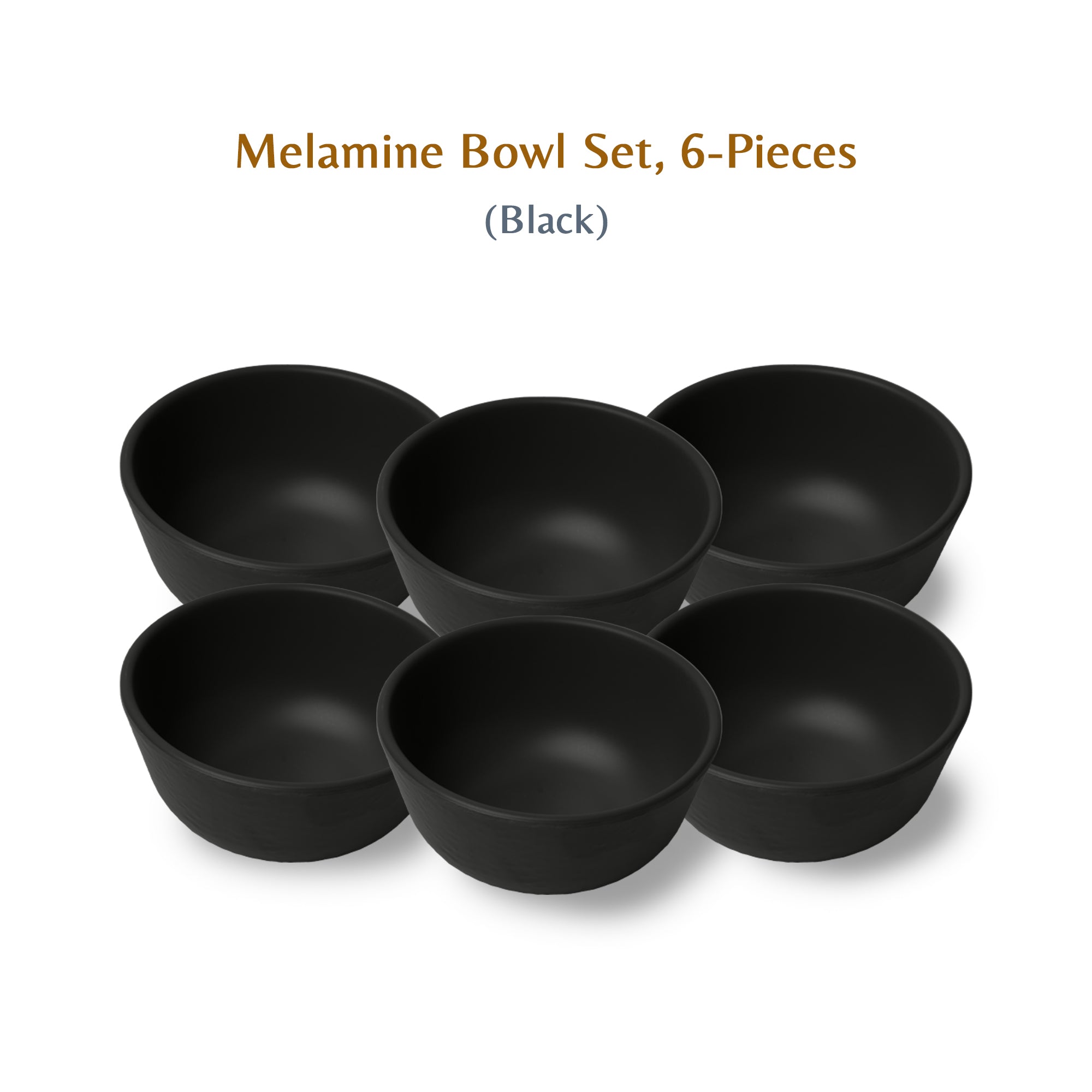 Stehlen Donna Hammered Dinnerware, Pure melamine,  Kitchen Set for home- Black