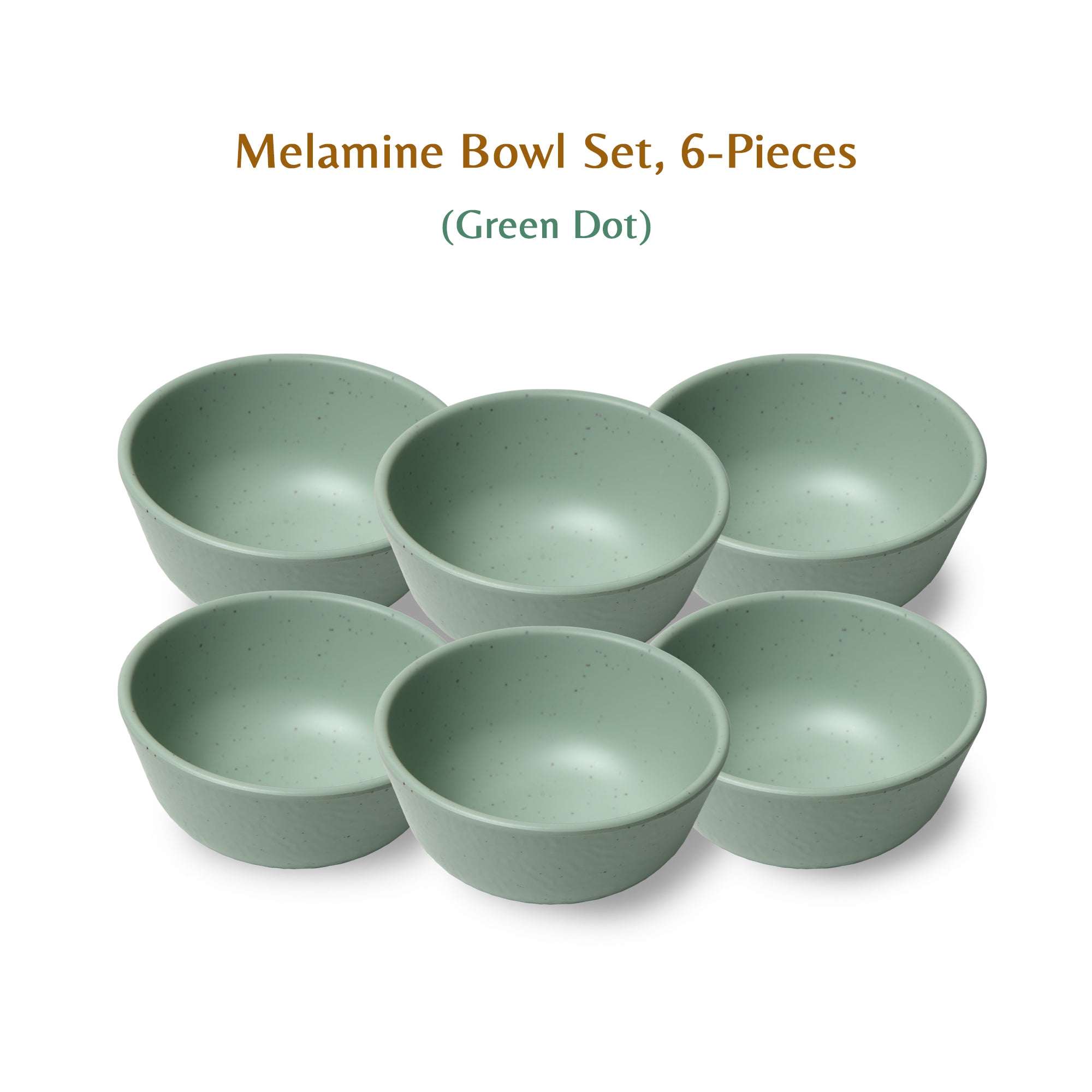 Stehlen Donna Hammered Dinnerware, Pure melamine, Kitchen Set for home- Green Dot
