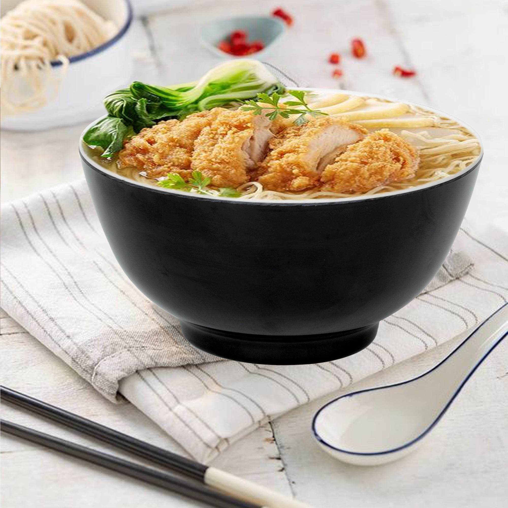 Stehlen 100% Pure melamine Magic Bowl- Black White