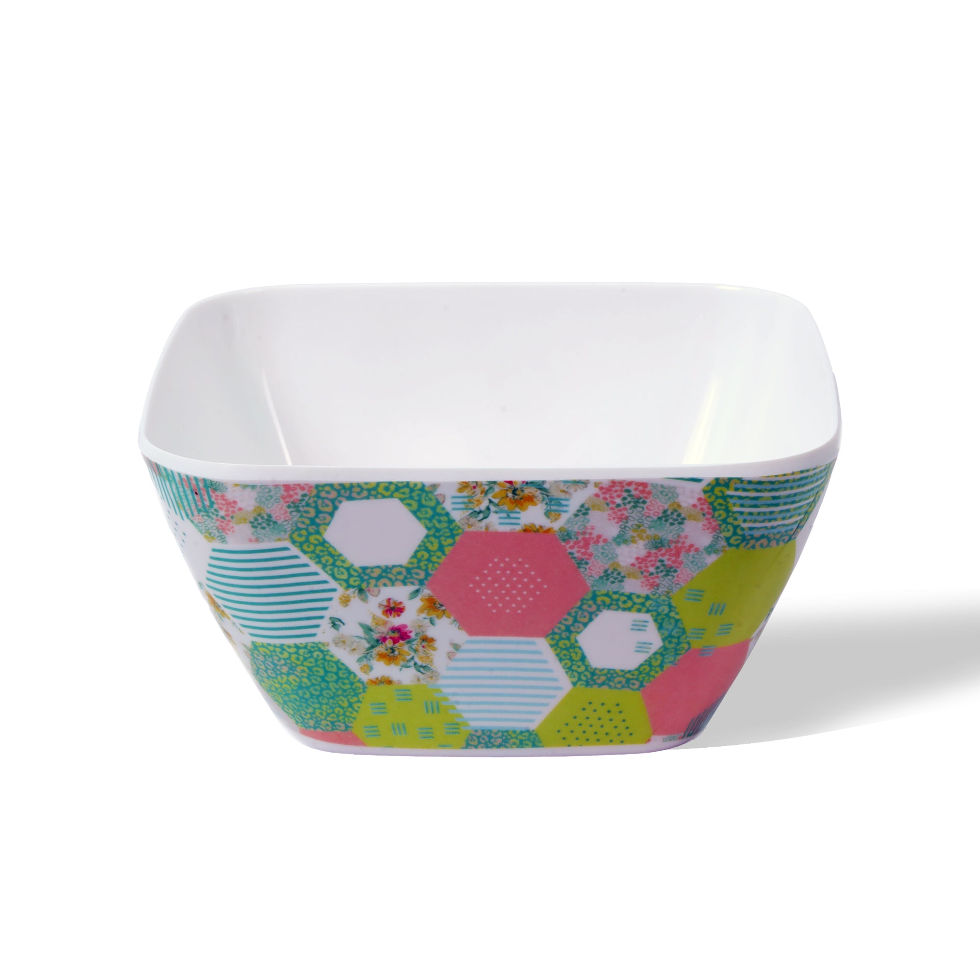 Stehlen 100% Pure melamine Square Maggie Bowl - Green Bee