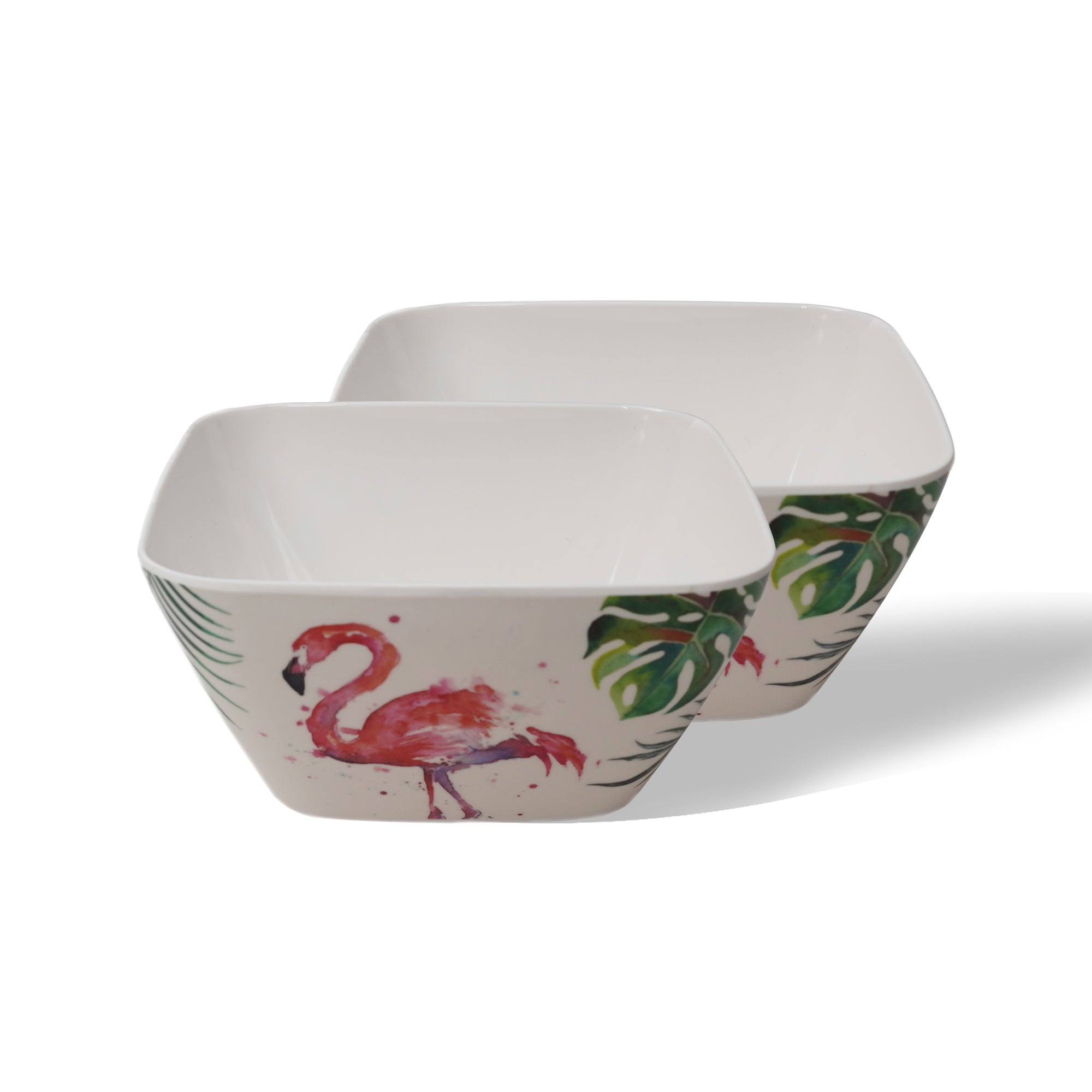 Stehlen 100% Pure melamine Square Maggie Bowl -Flamingo
