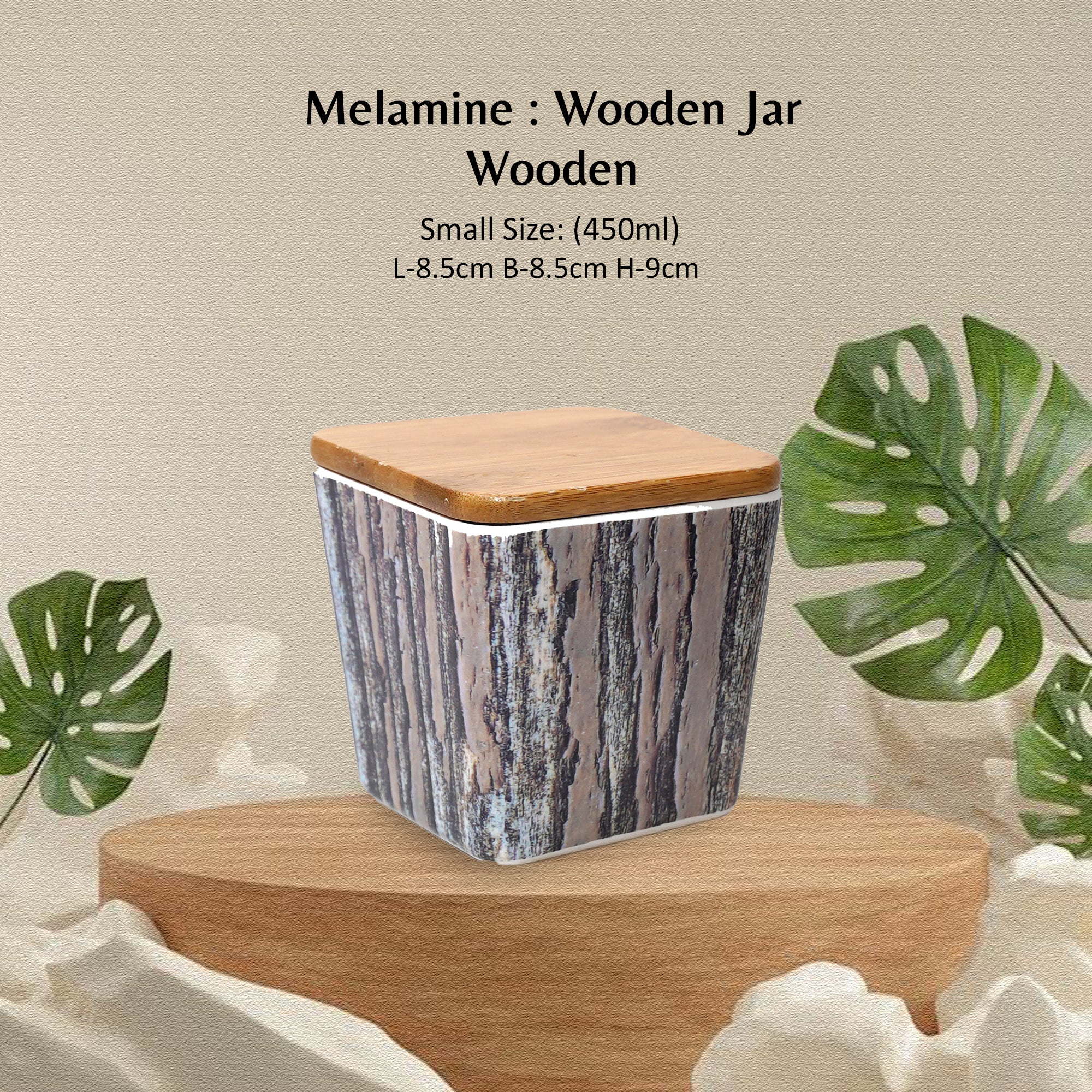 Stehlen 100% Pure melamine Wooden Jars- Wooden