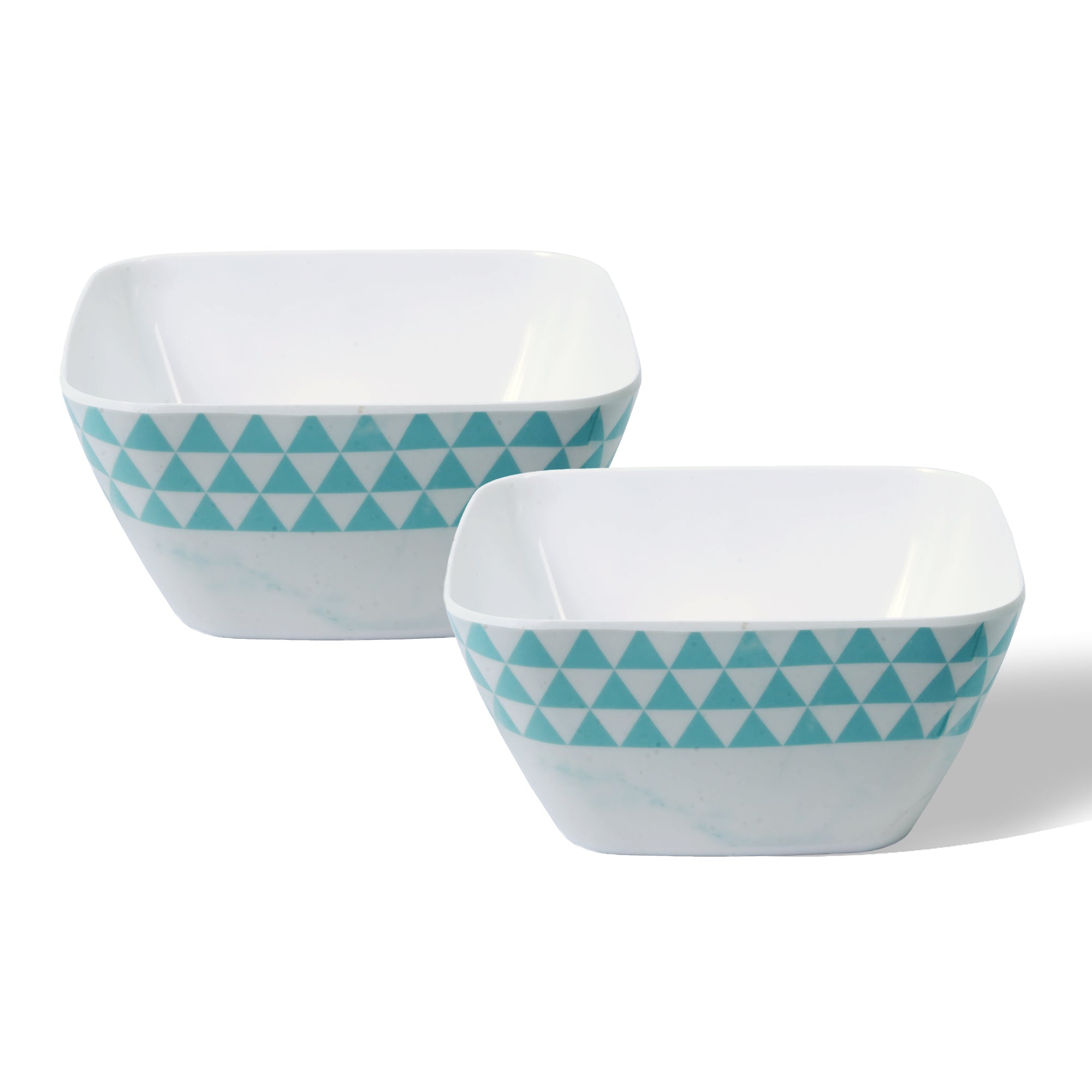 Stehlen 100% Pure melamine Square Maggie Bowl  - Trio Aqua