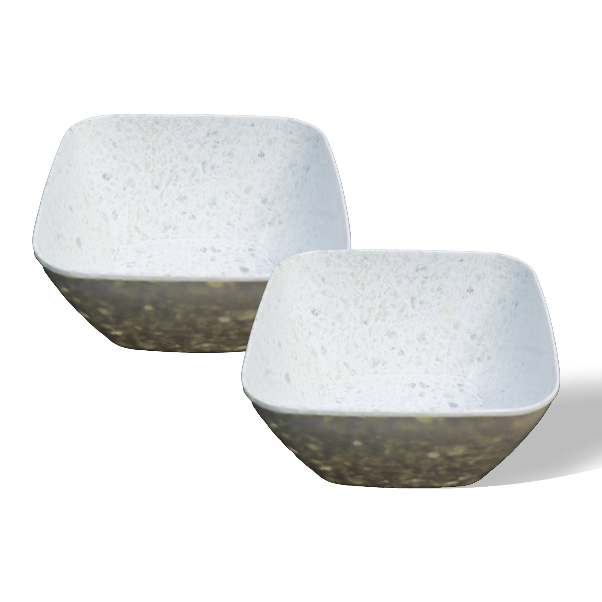 Stehlen 100% Pure melamine Square Maggie Bowl - Pearl White