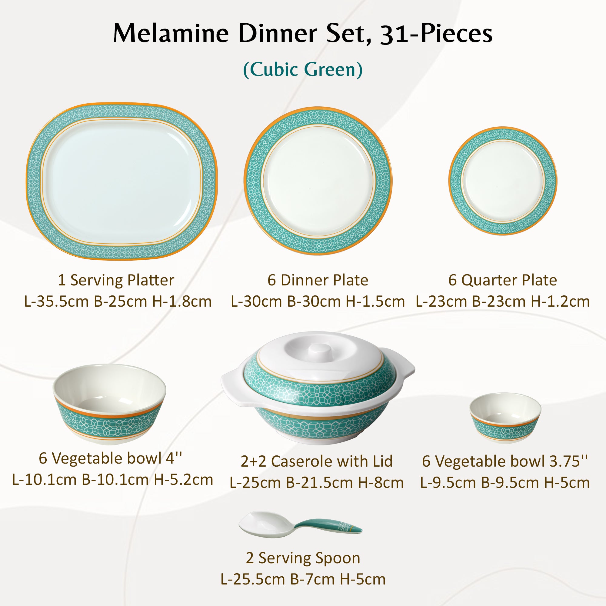 Serving Spoons Melamine Dinnerware Set For Serve N Style Pure