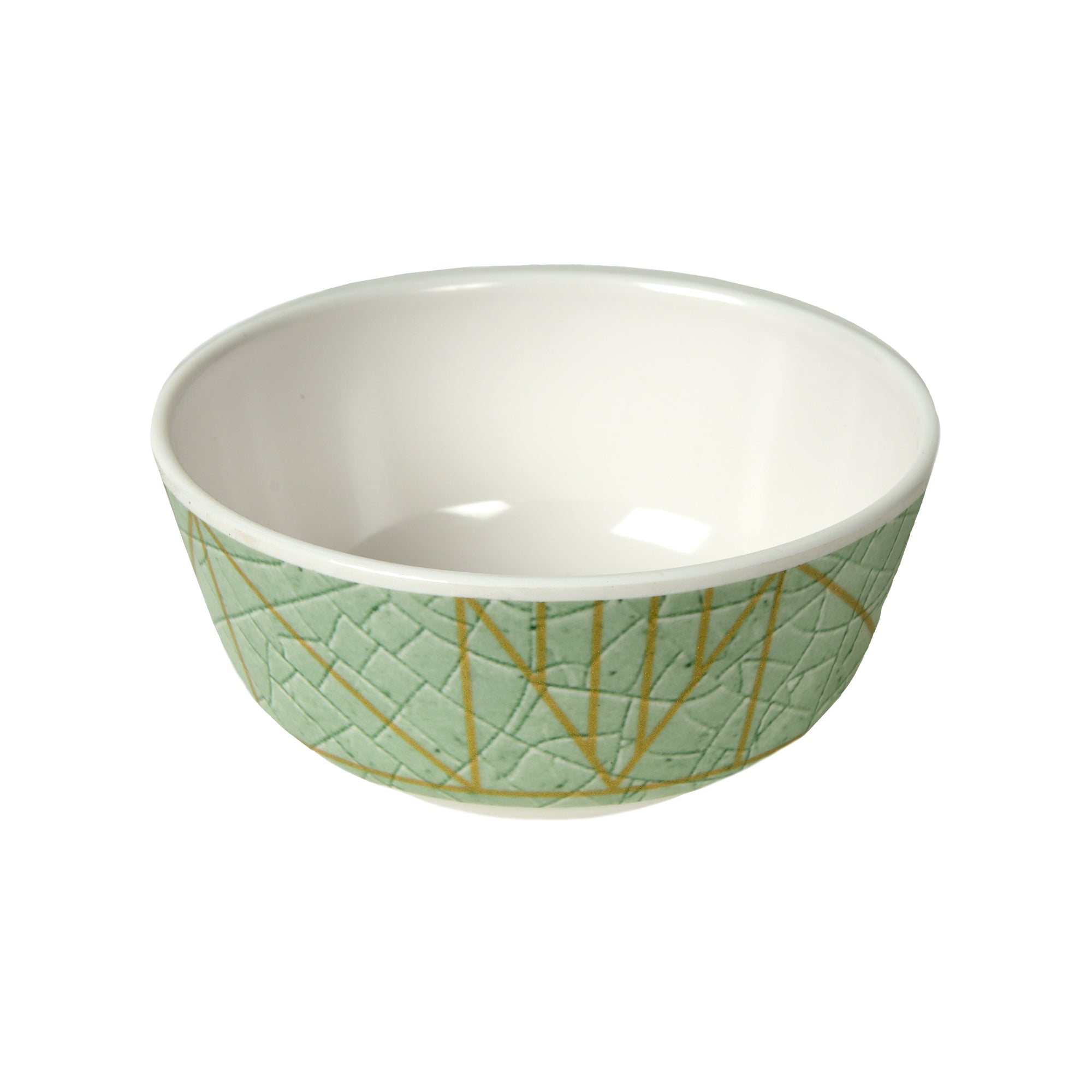 Stehlen Donna Glossy Dinnerware, Melamine, 6 PC - Green Crackle