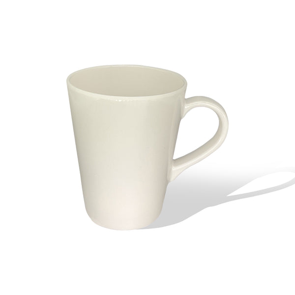 Stehlen 100% Pure melamine Tall Coffee Mugs Dishwasher safe, FDA Approved, Heat resistant upto 140 degrees, Elegant, Durable, and Versatile for Every Occasion -Pearl White