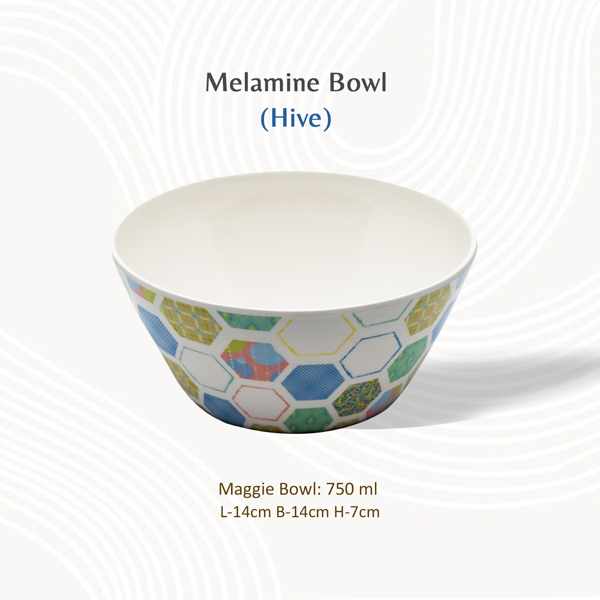 Stehlen 100% Pure melamine Round Maggie Bowl  - Hive