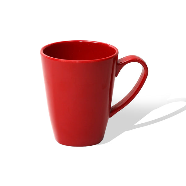 Stehlen 100% Pure melamine Grande Coffee Mugs Dishwasher safe, FDA Approved, Heat resistant upto 140 degrees, Elegant, Durable, and Versatile for Every Occasion -Red