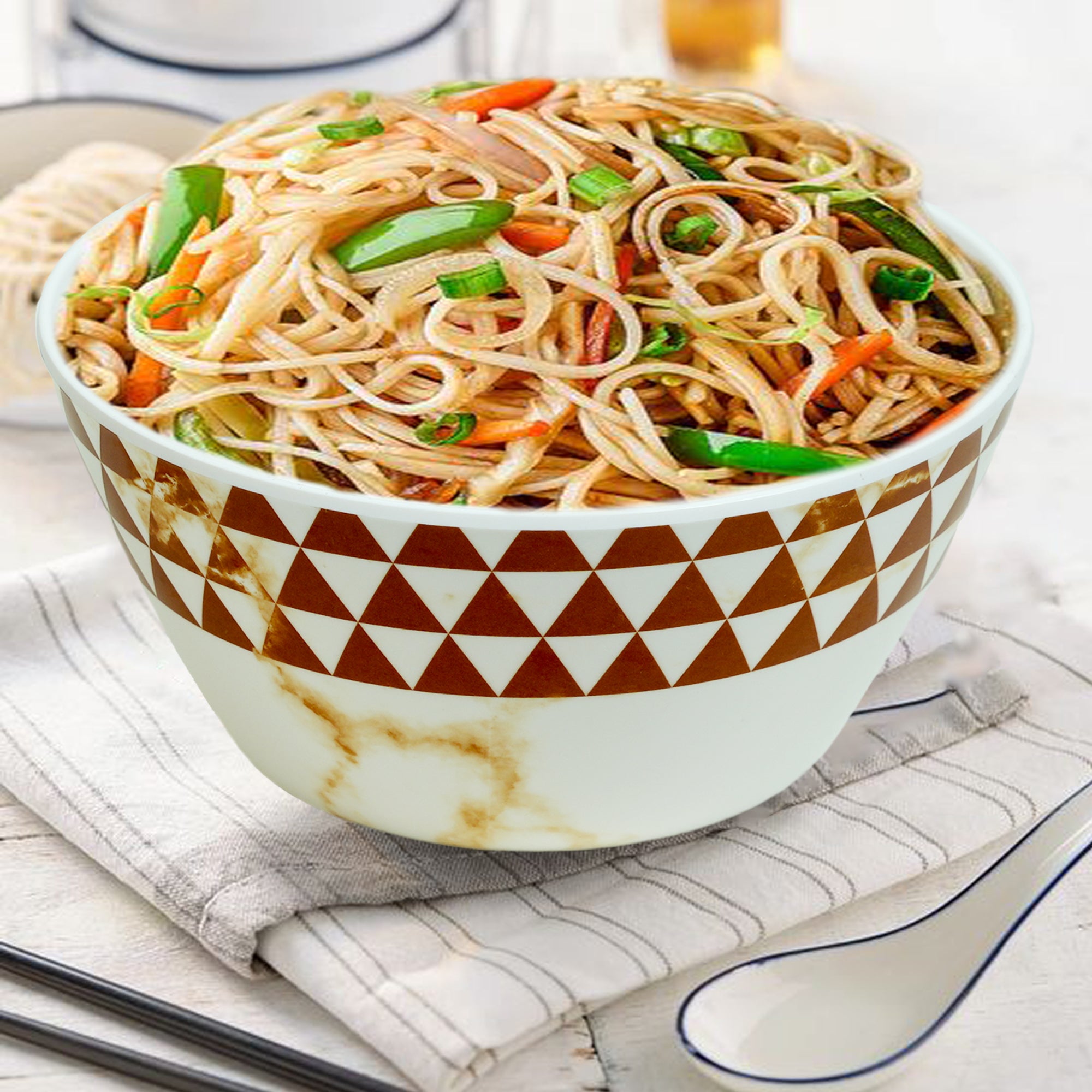 Stehlen 100% Pure melamine Round Maggie Bowl  - Trio Blonde