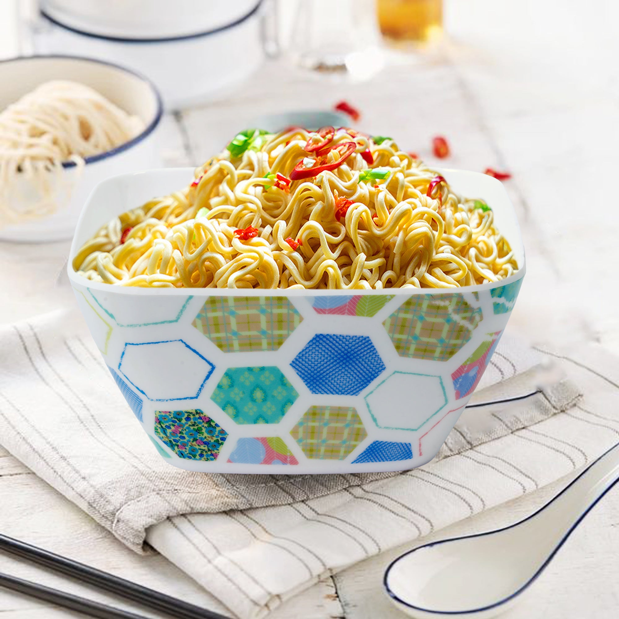 Stehlen 100% Pure melamine Square Maggie Bowl  - Hive