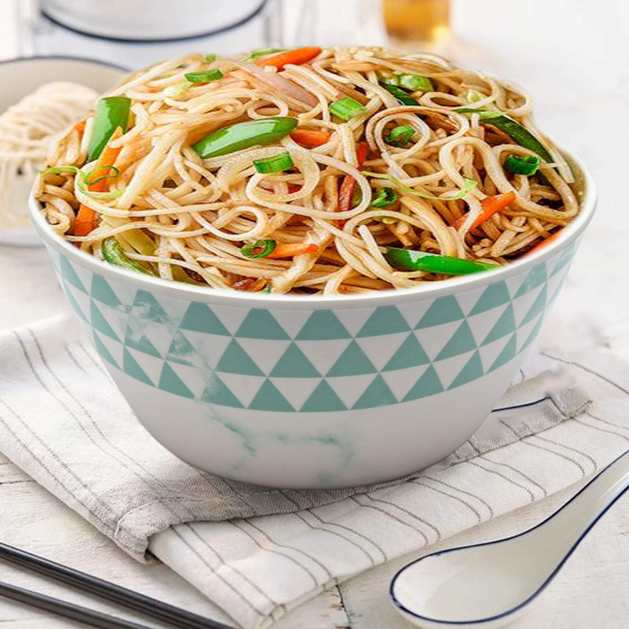 Stehlen 100% Pure melamine Round Maggie Bowl - Trio Aqua